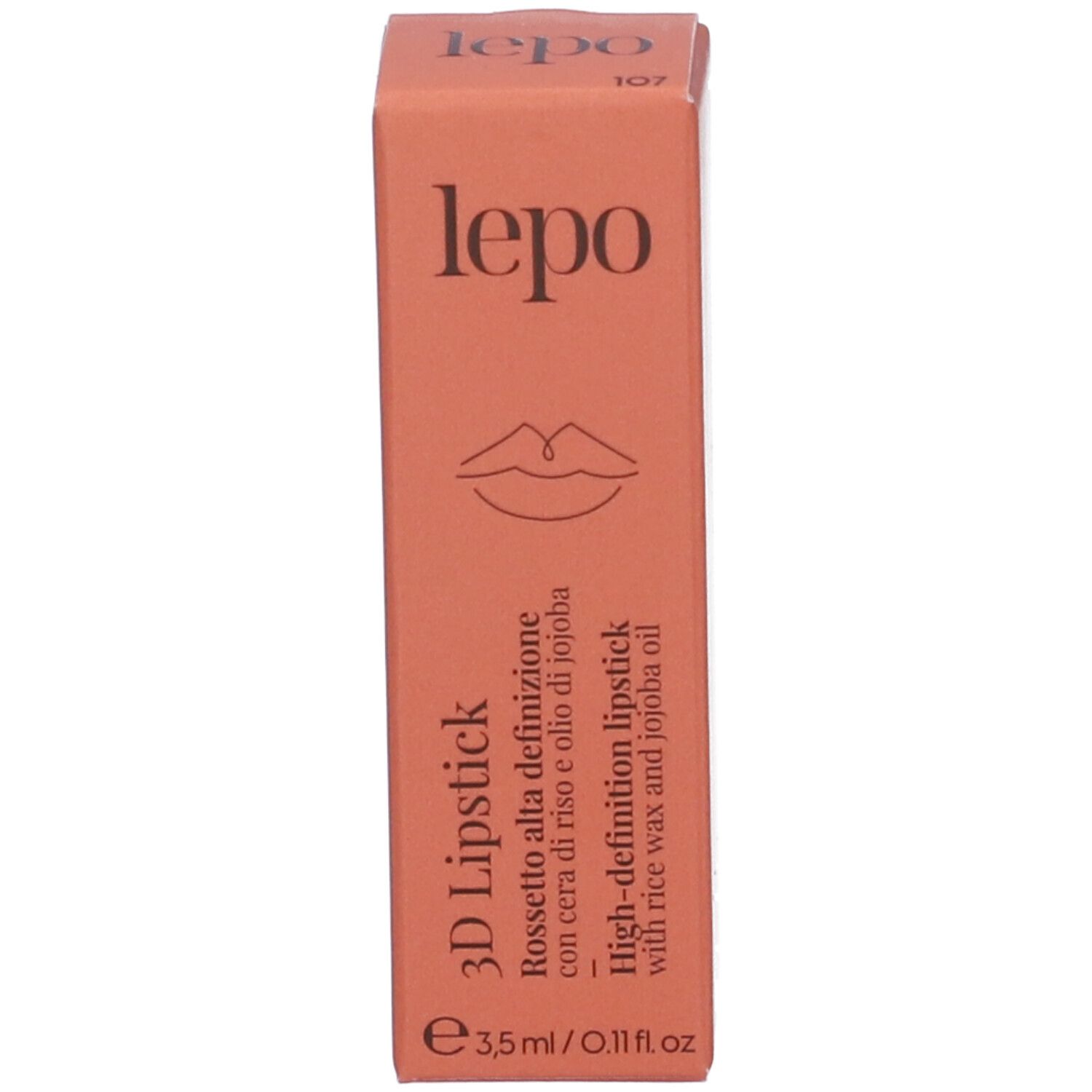 Confezione con logo, nome del prodotto e informazioni sul contenuto.