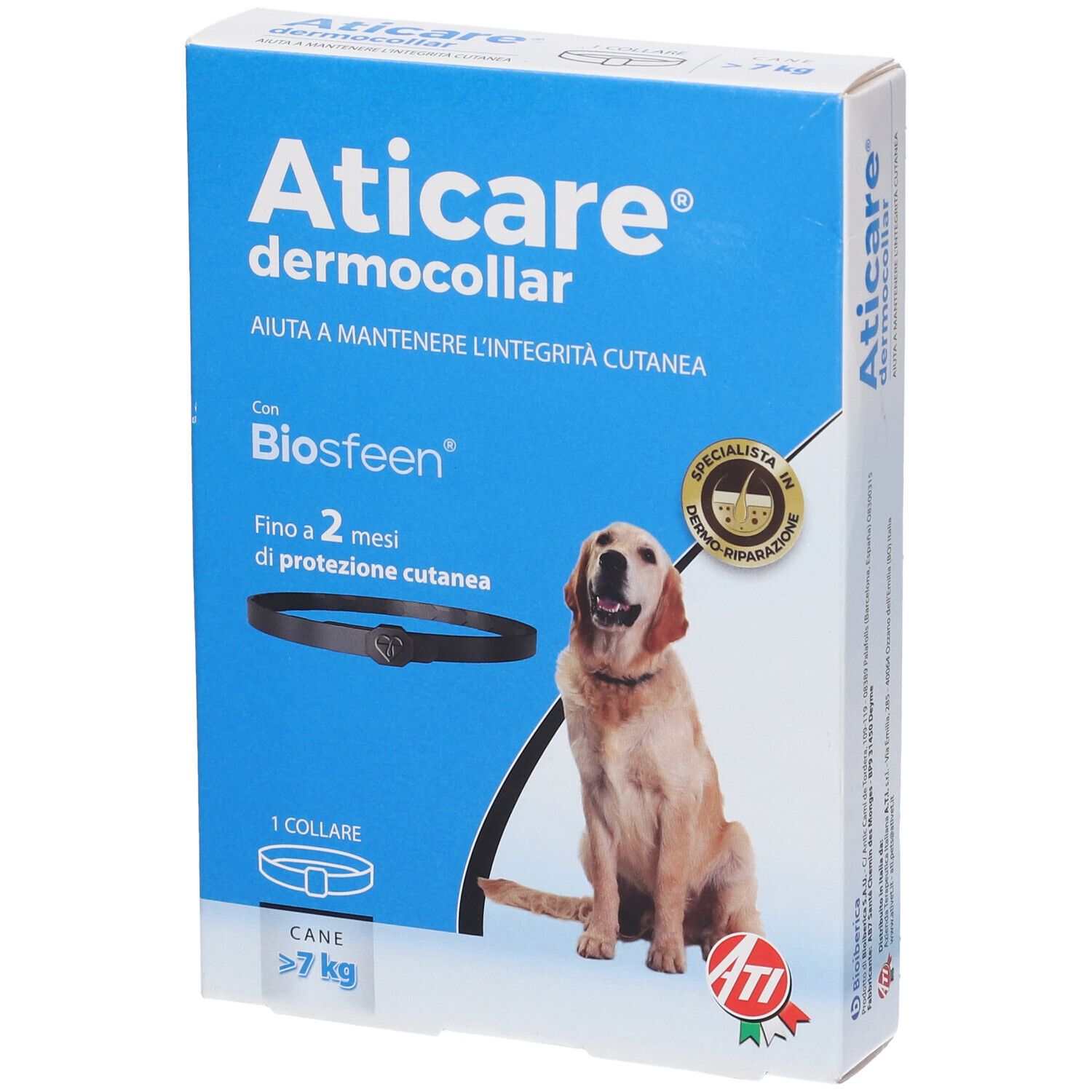 Aticare Dermocollar Cani Con Peso Superiore A 7 Kg