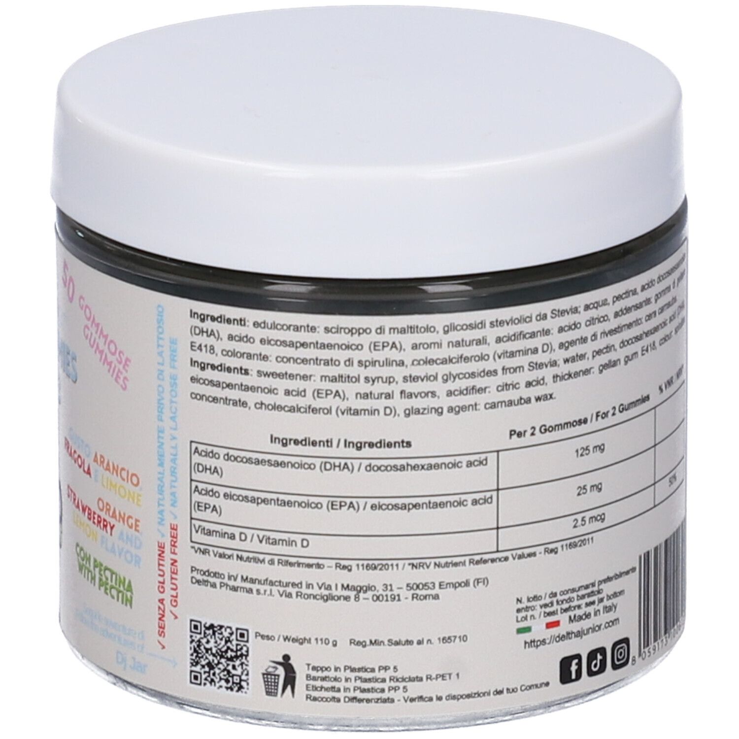 Deltha Junior Delthagummies Omega-3 Caramelle