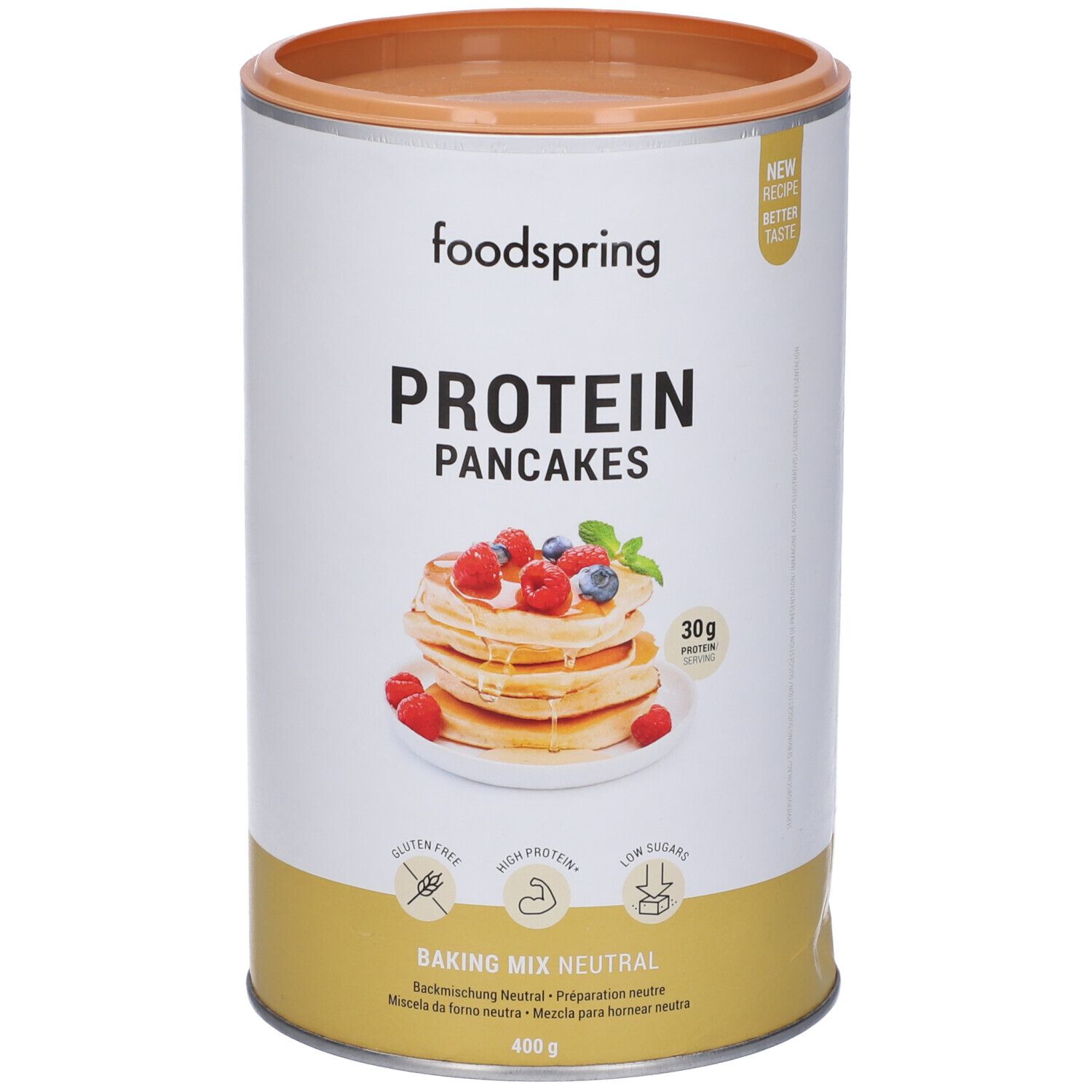 Foodspring Preparato per Pancake Proteici Neutri 400 g