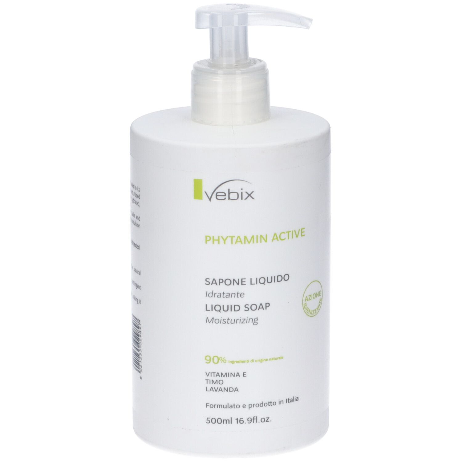 Vebix Phytamin Active Sapone Liquido Idratante 500 Ml