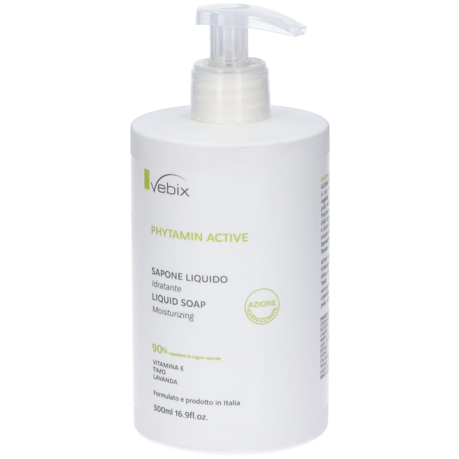 Vebix Phytamin Active Sapone Liquido Idratante 500 Ml