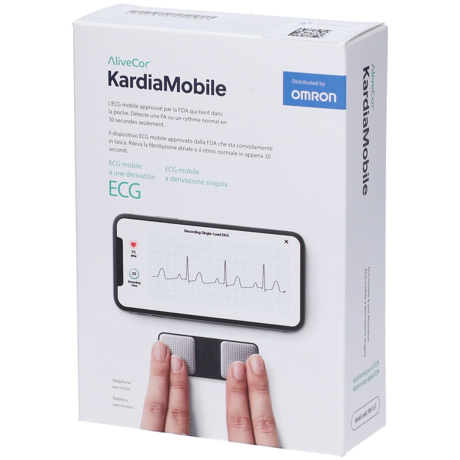 Omron KardiaMobile Elettrocardiogramma Tascabile 1L