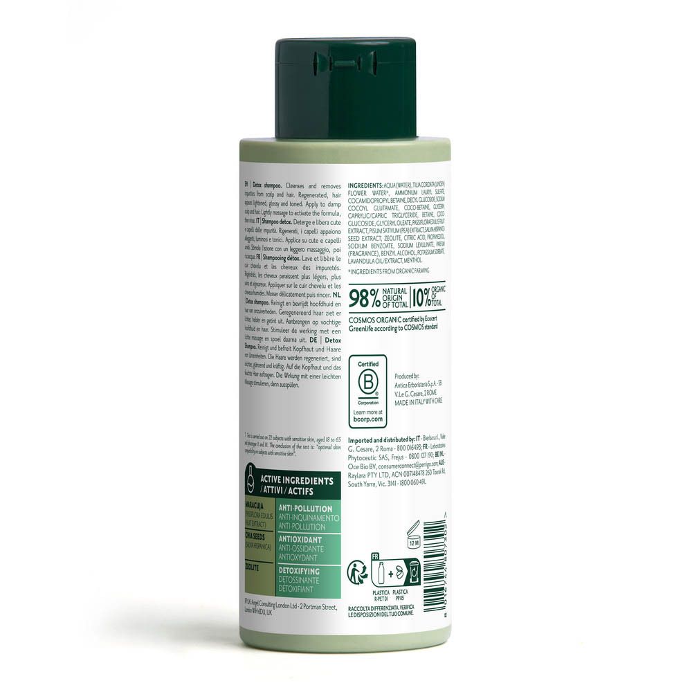 Flacone di shampoo Herbatint Color Safe, 260ml. Testato dermatologicamente su pelli sensibili. Vegano.