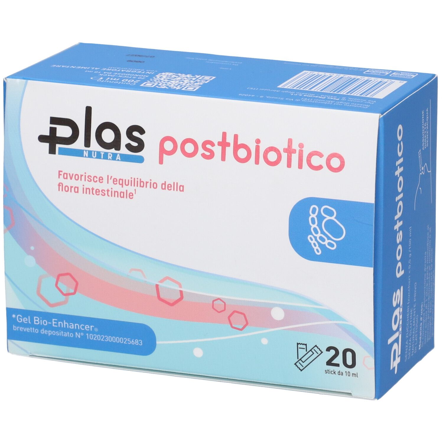 Plas Postbiotico 20 Stick Pack