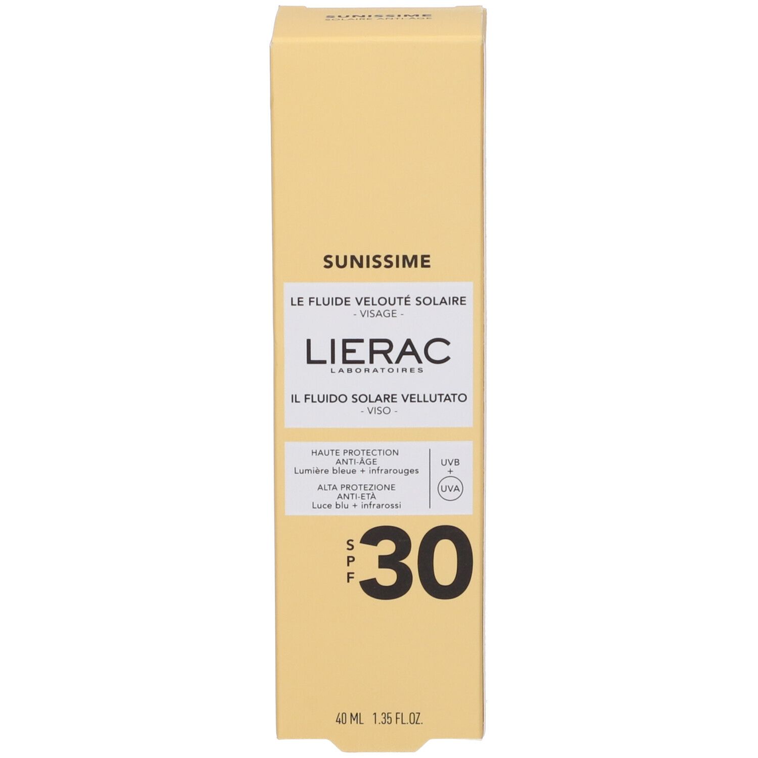 Lierac Sunissime Il Fluido Solare Vellutato Viso SPF30