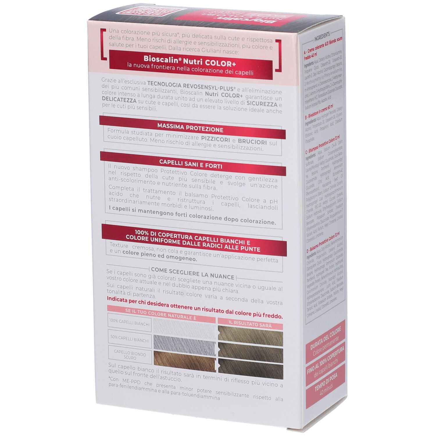 Bioscalin Nutri Color+ 6.01 Biondo Scuro Freddo Crema Colorante