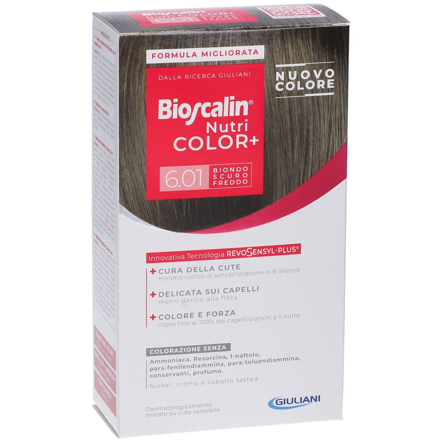 Bioscalin Nutri Color+ 6.01 Biondo Scuro Freddo Crema Colorante