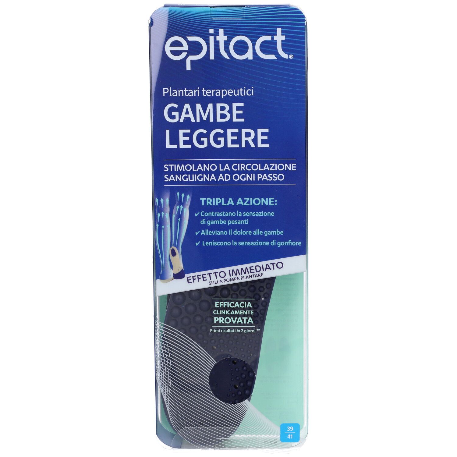 Epitact Plantare Terapeutico Gambe Leggere 39/41 1 Paio