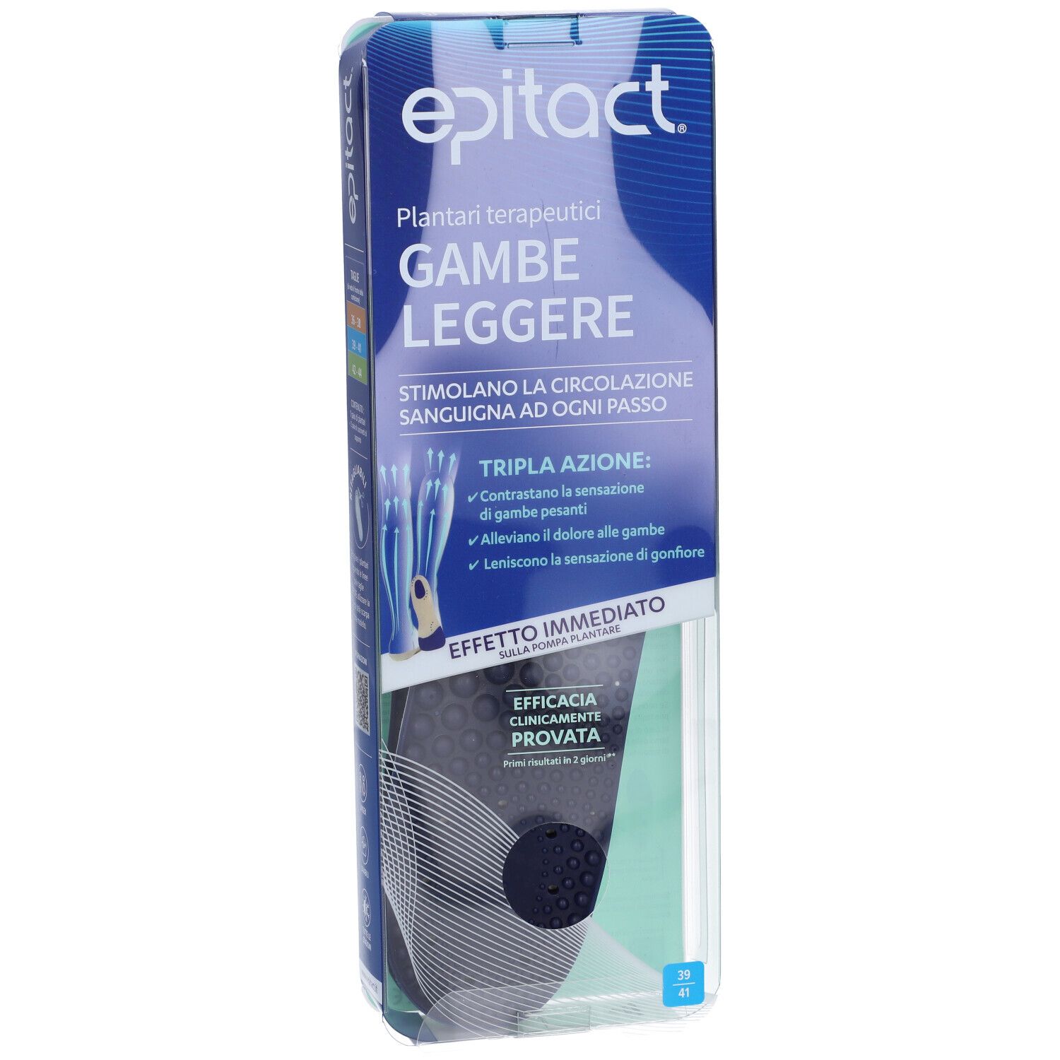 Epitact Plantare Terapeutico Gambe Leggere 39/41 1 Paio