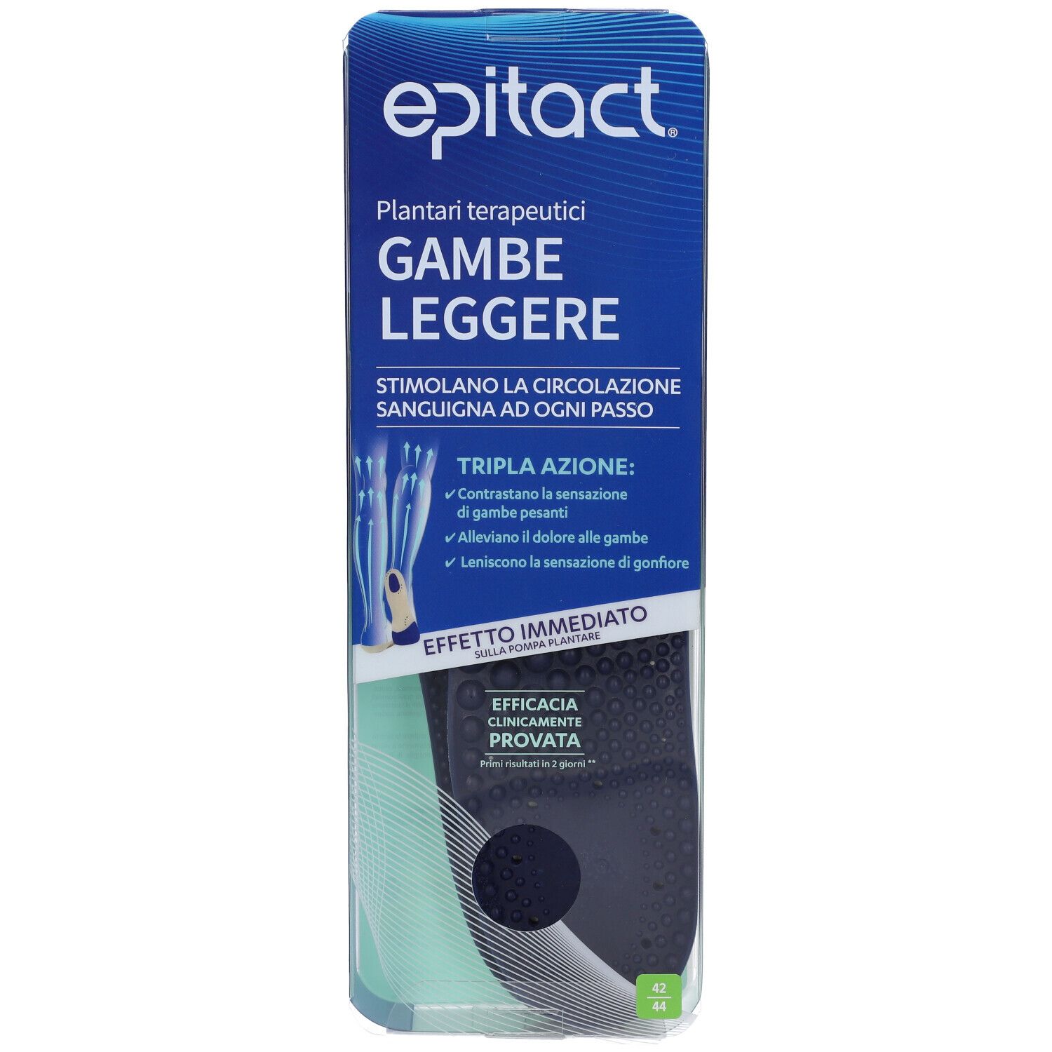 Epitact Plantare Terapeutico Gambe Leggere 42/44 1 Paio