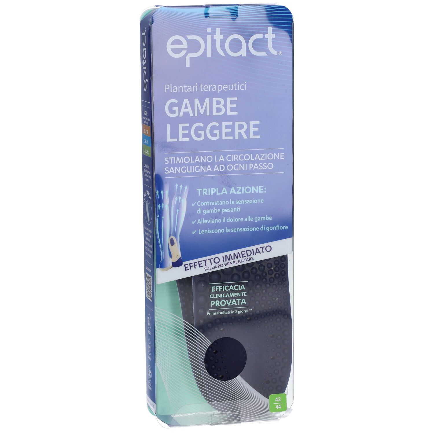 Epitact Plantare Terapeutico Gambe Leggere 42/44 1 Paio
