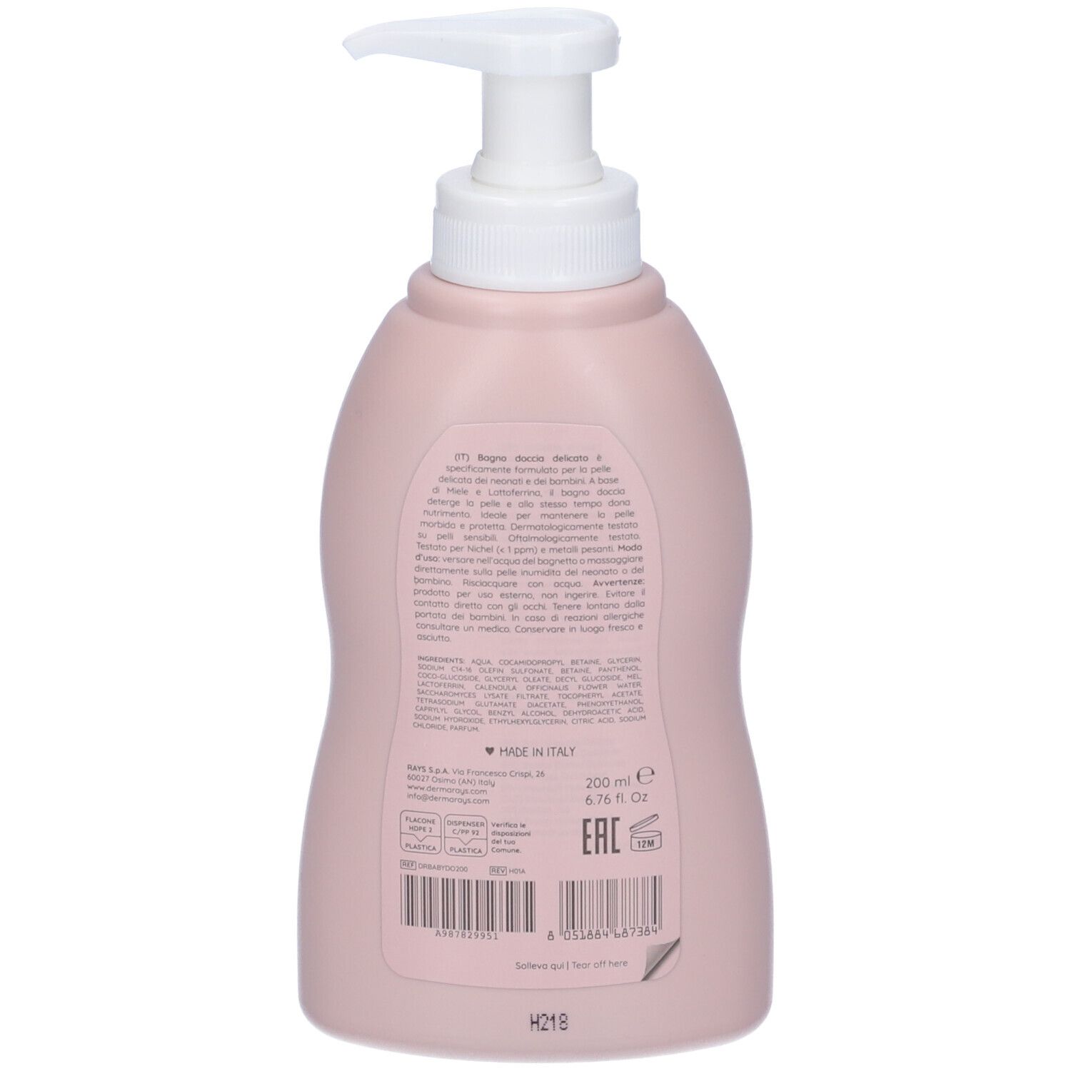 Dermarays Baby Bagno Doccia Delicato 200ml