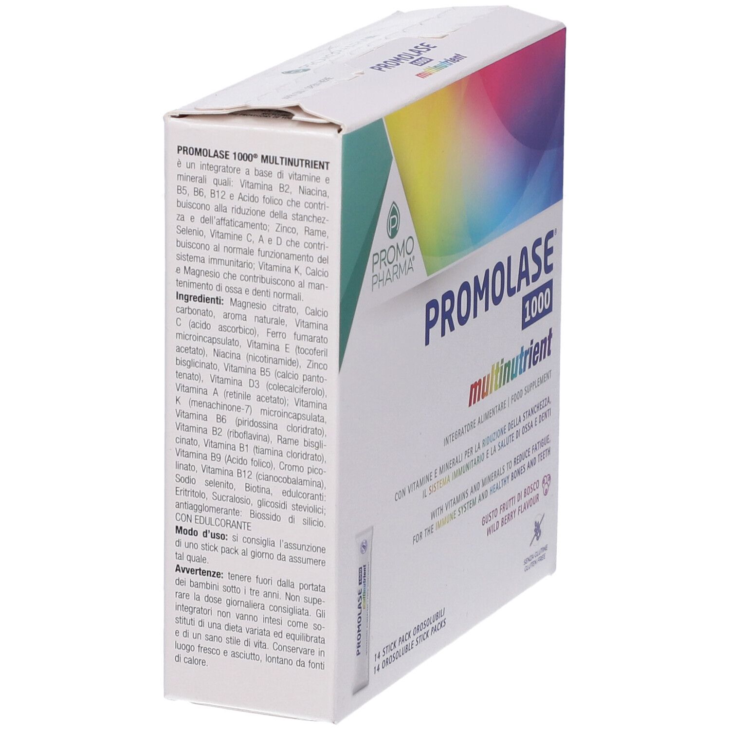 PromoPharma Promolase 1000® Multinutrient Stick Pack Orosolubili