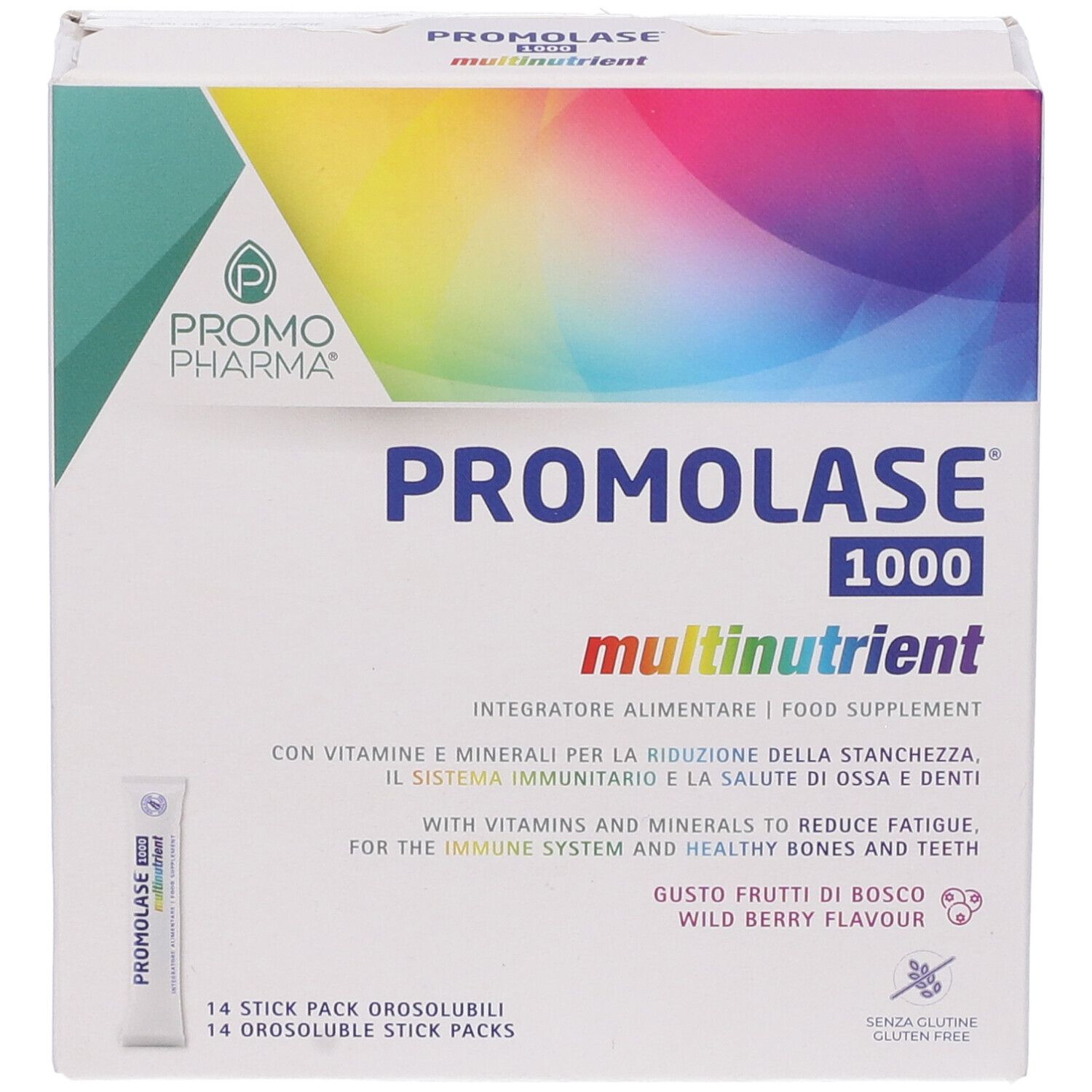 PromoPharma Promolase 1000® Multinutrient Stick Pack Orosolubili