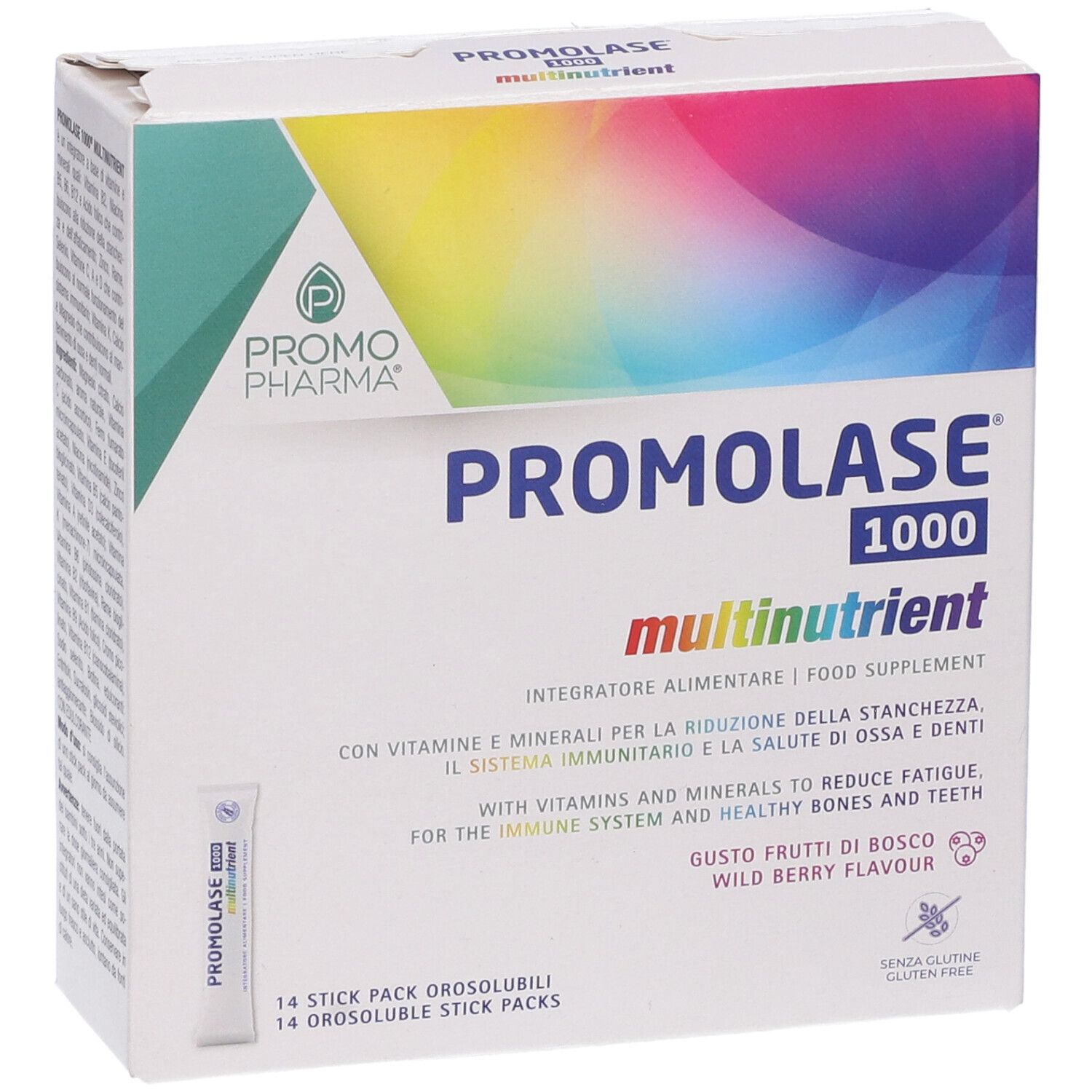 PromoPharma Promolase 1000® Multinutrient Stick Pack Orosolubili