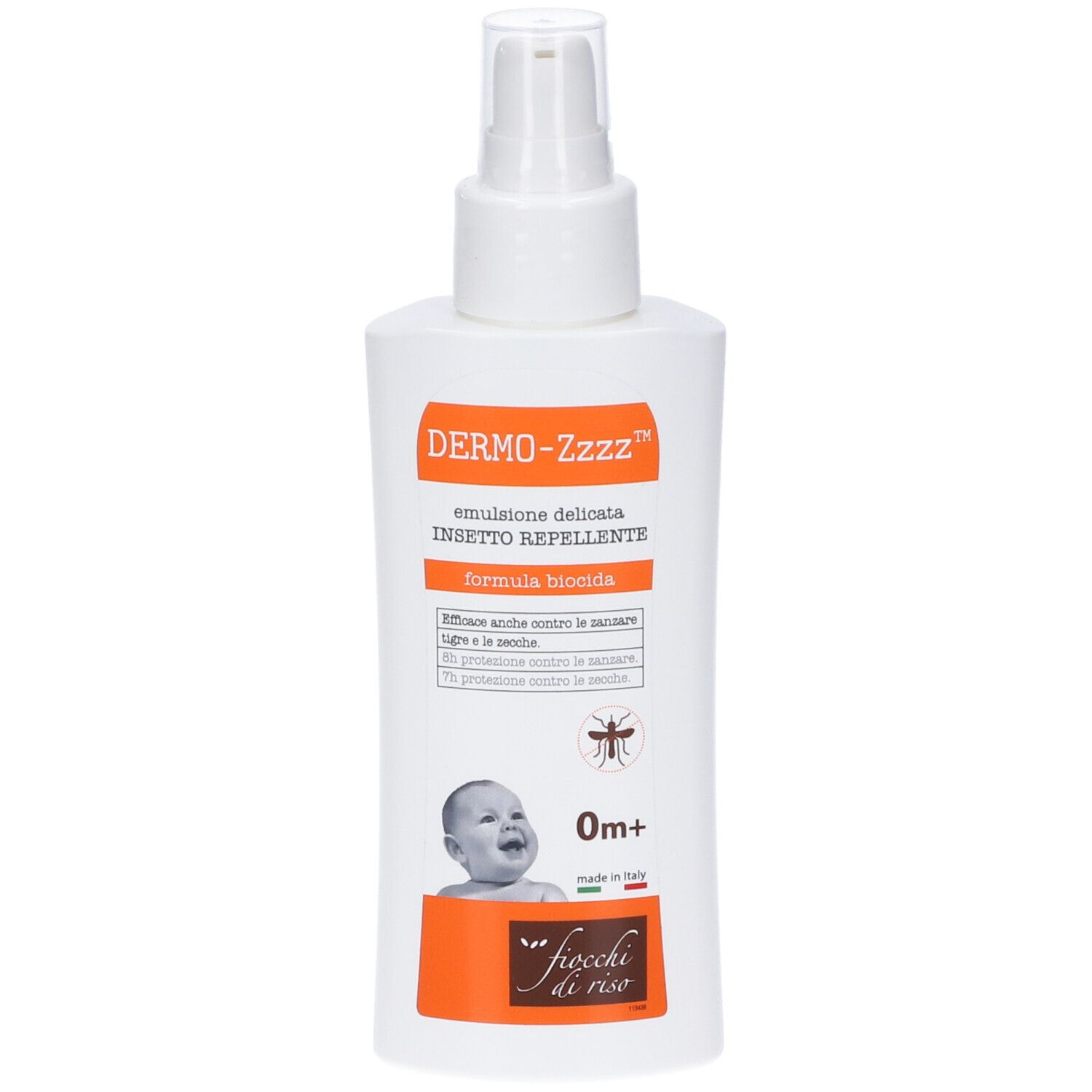 Fiocchi Di Riso Dermo Zzzz Emulsione Delicata Repellente 0 Mesi + 100 Ml