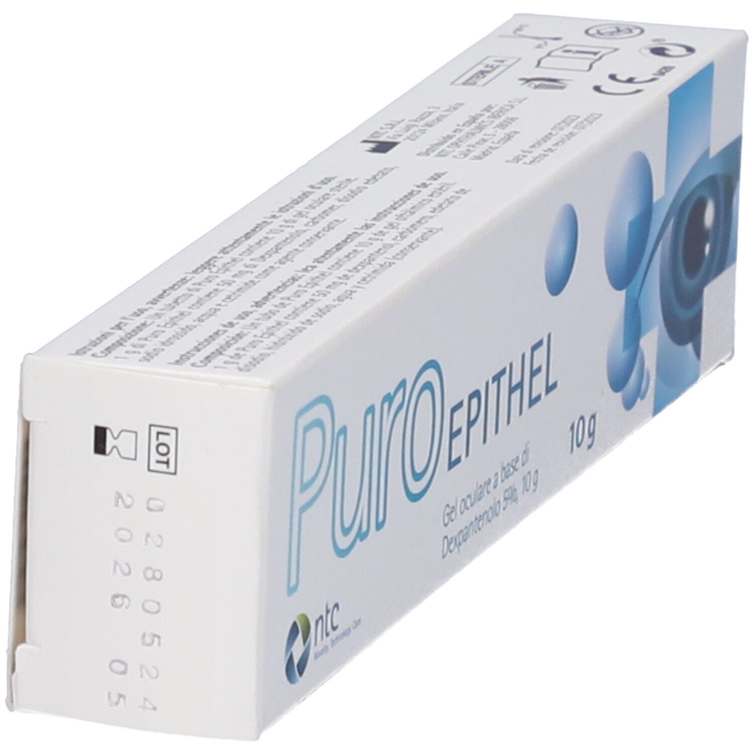 Gel Oftalmico Con Dexpantenol 5% Puro Epithel 10 G