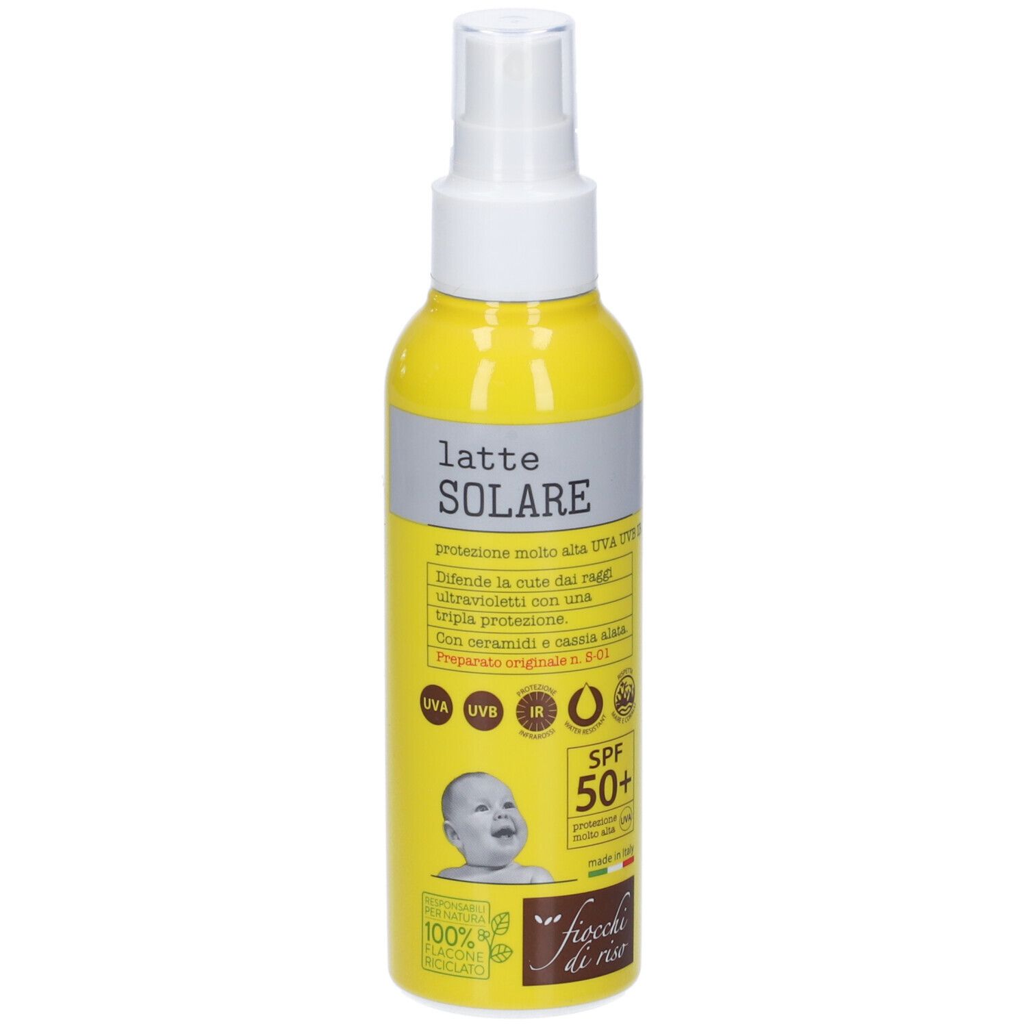 Fiocchi Di Riso Latte Solare Bimbi 50+ Spray 140 Ml