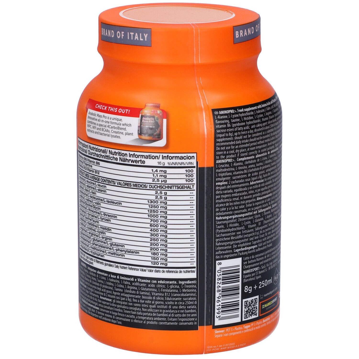 Namedsport®  AmminoPRO Polvere