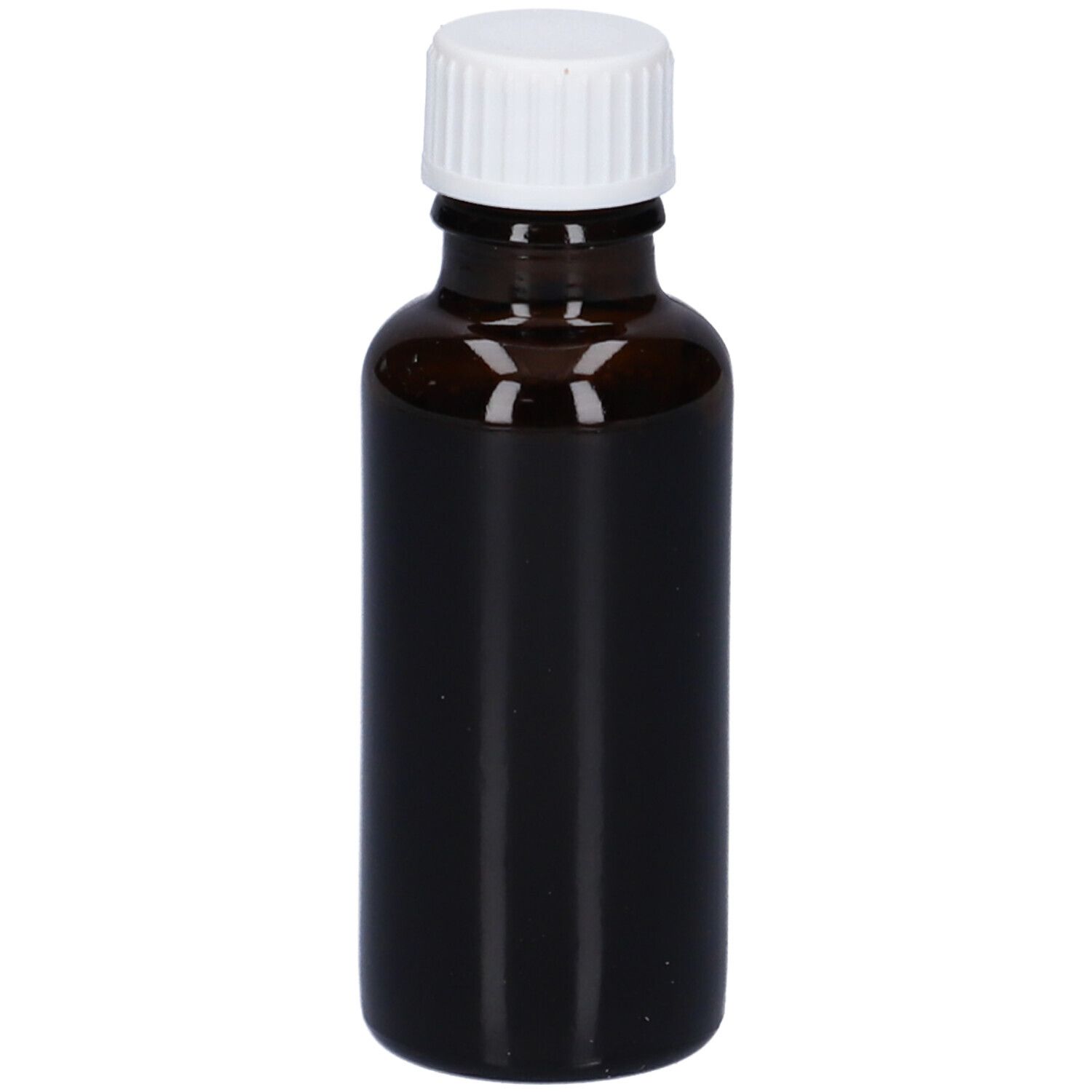 Flacone di vetro marrone con tappo bianco. Scritta: MelVit Gocce. Flacone 30 ml.