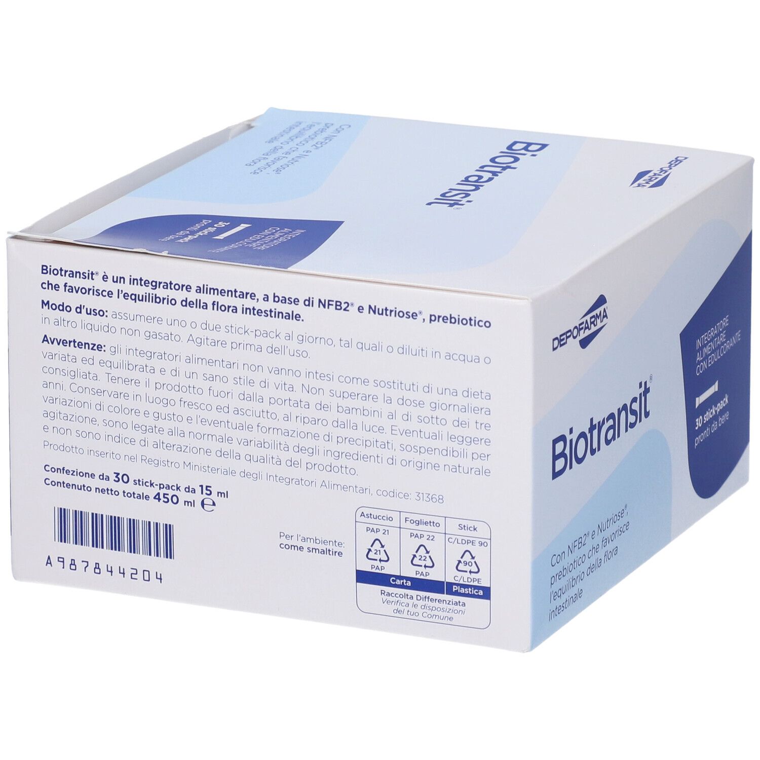 Biotransit 30 Stick Da 15 Ml