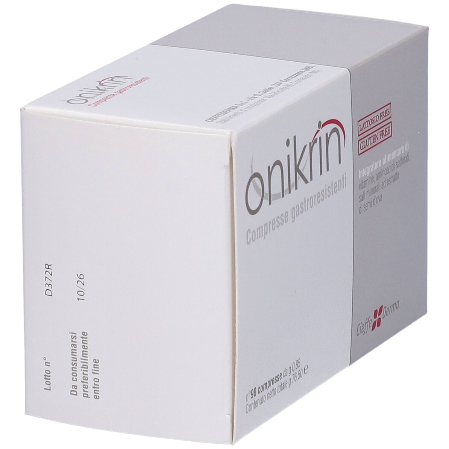 Onikrin 90 Compresse
