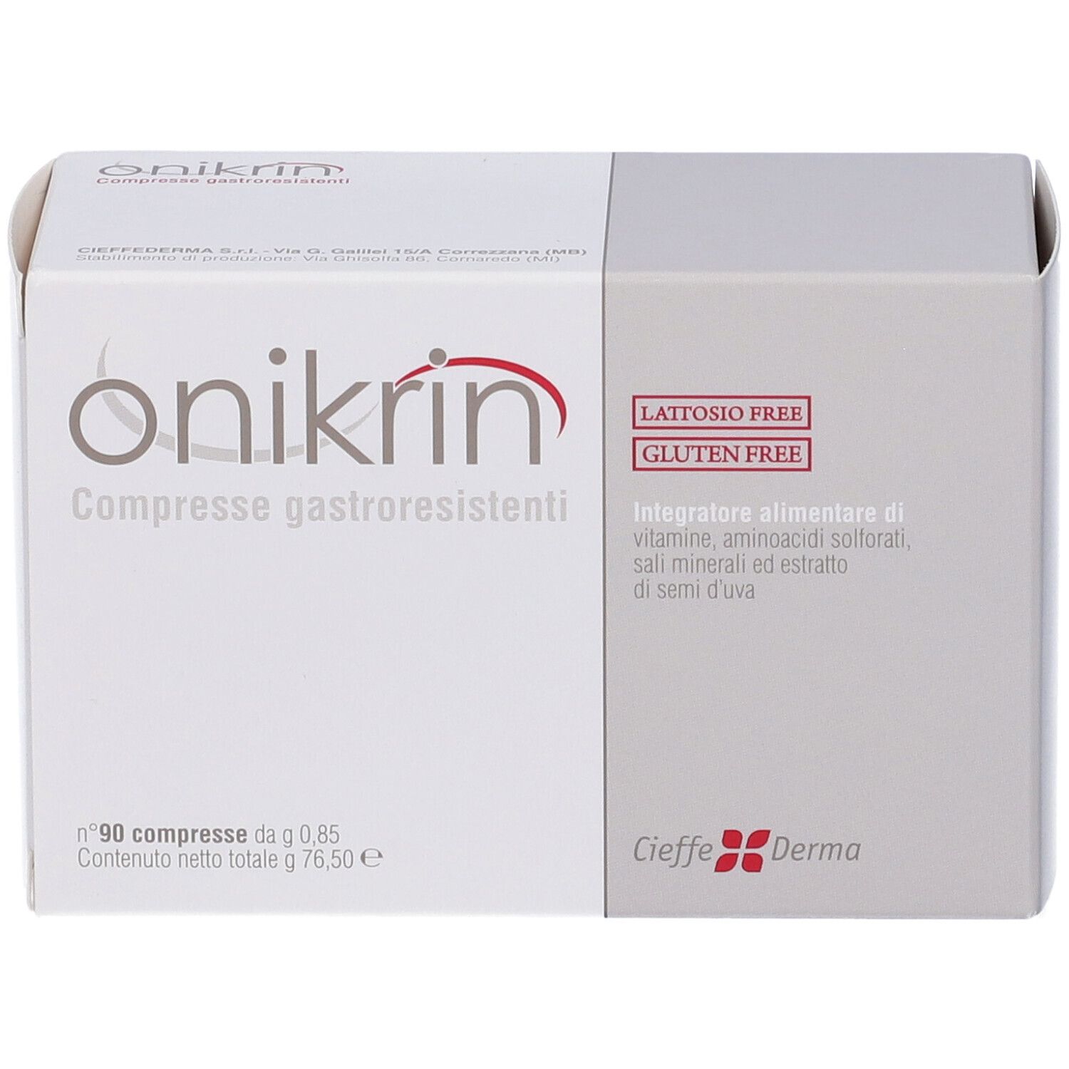 Onikrin 90 Compresse