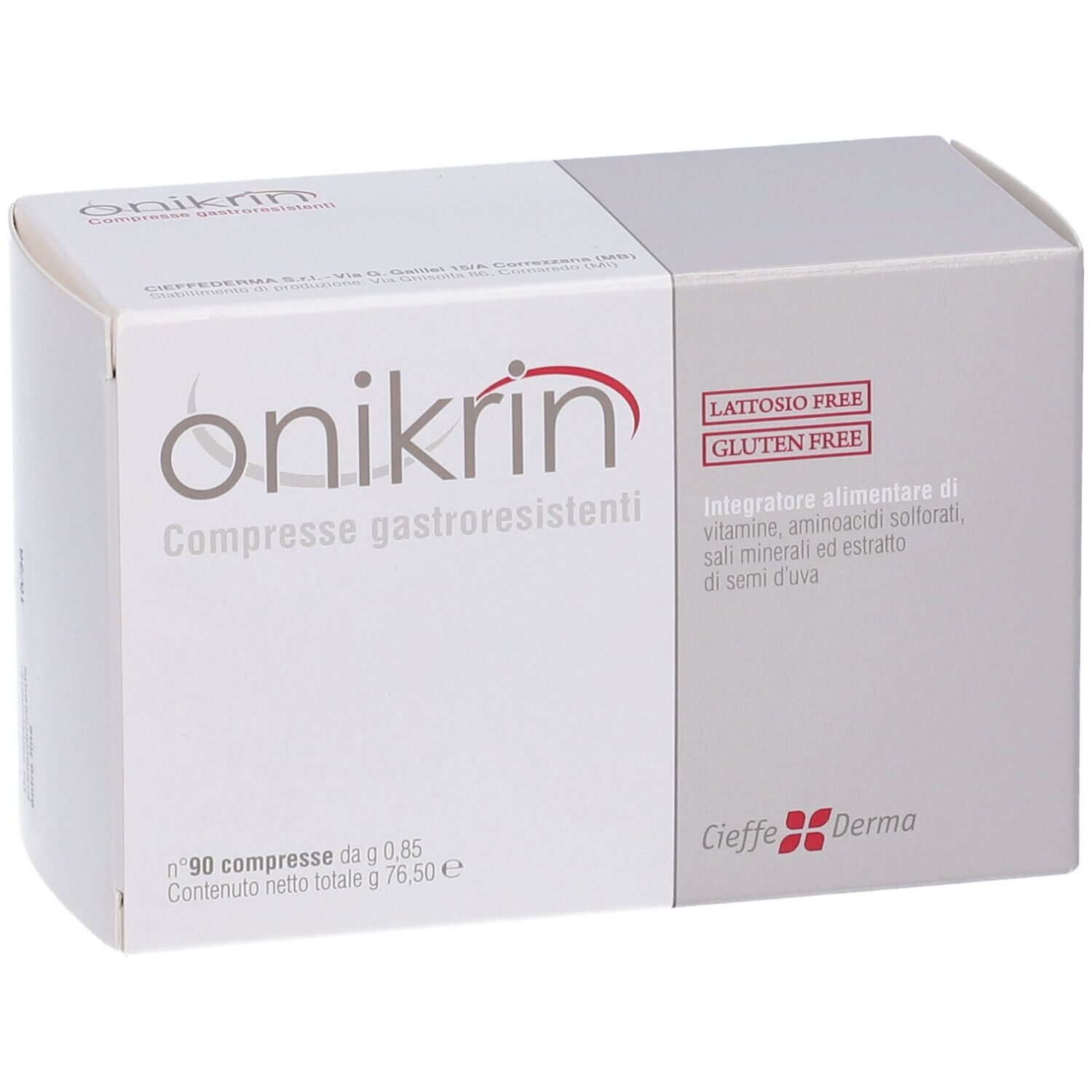 Onikrin 90 Compresse