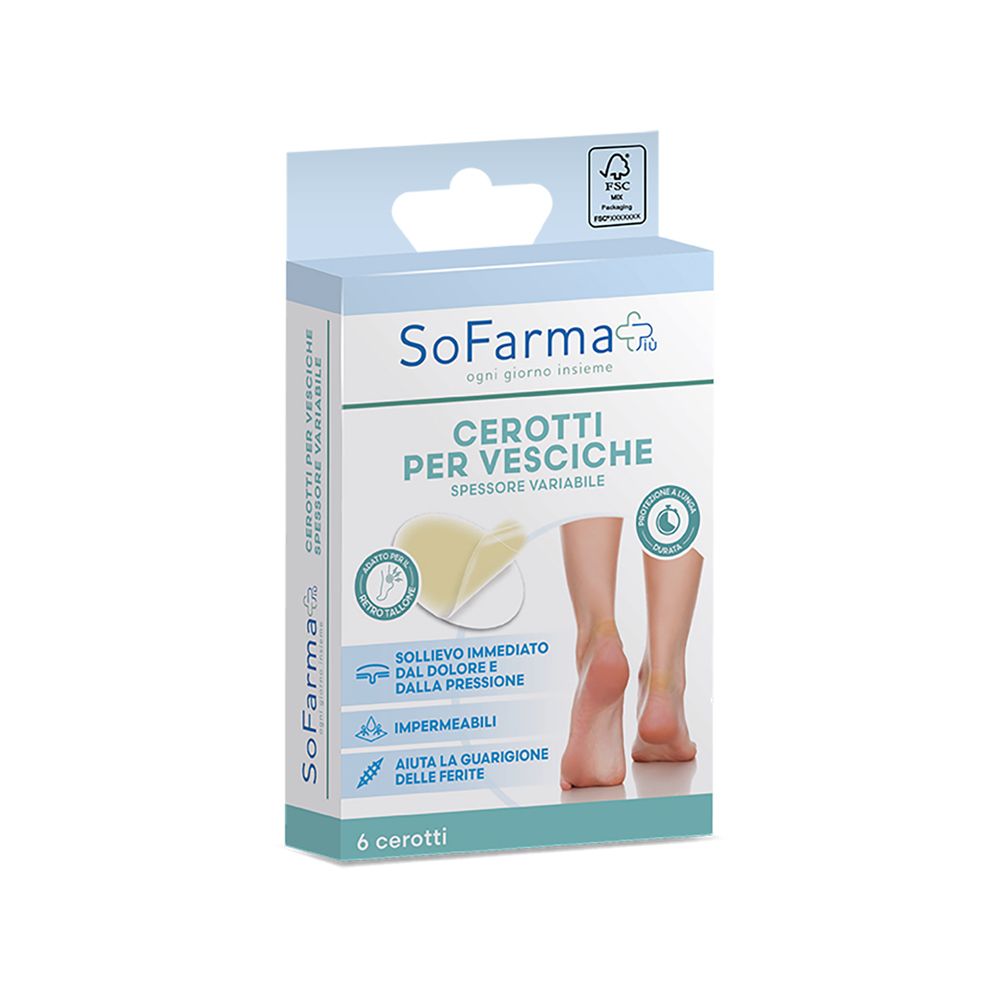 Sofarmapiu' Cerotto Vescica Retrotallone Ovale 44x66 mm
