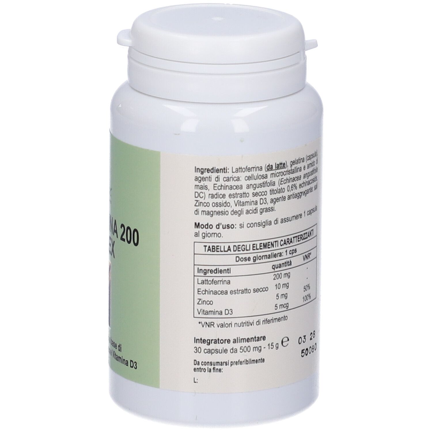 Erbex Lattoferrina 200 Complex Capsule