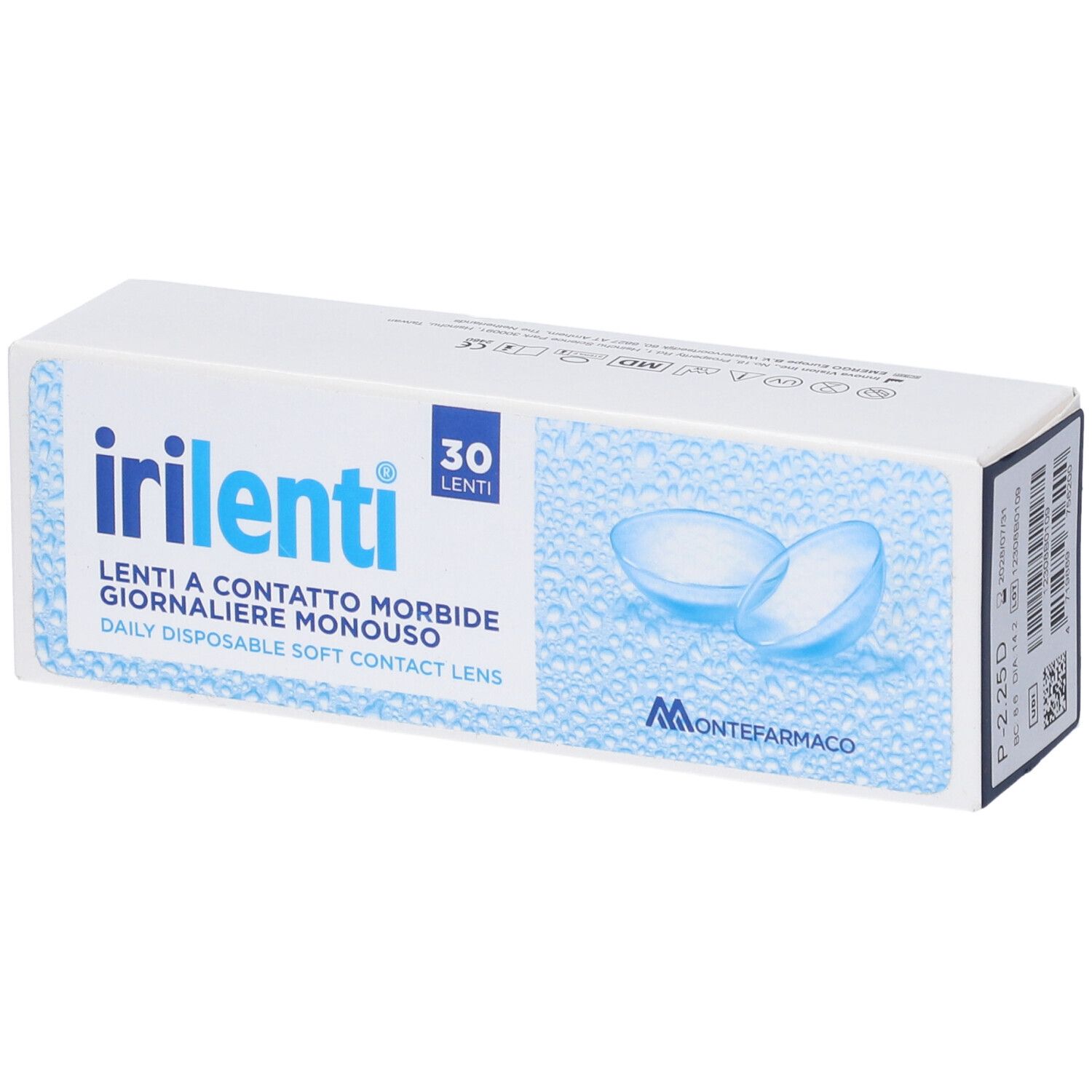 Lenti A Contatto Giornaliere Irilenti Lenti Daily -2,25 30 Pezzi
