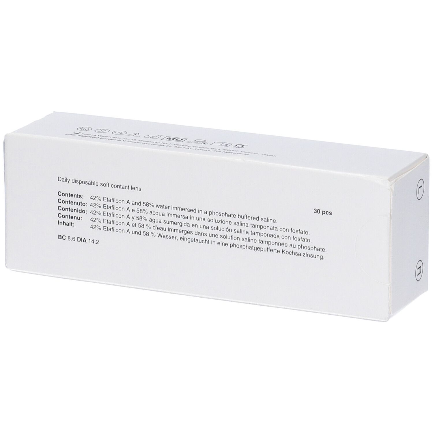 Lenti A Contatto Giornaliere Irilenti Lenti Daily -2,25 30 Pezzi