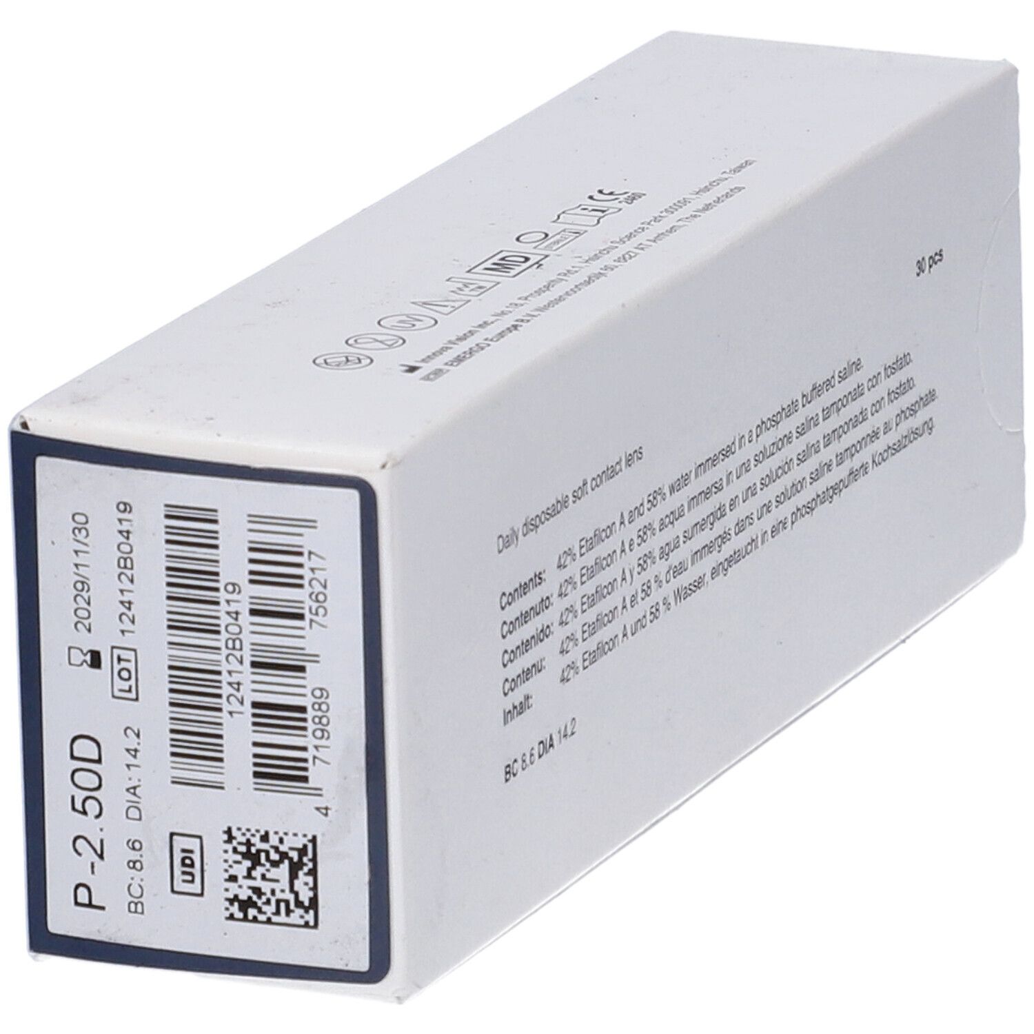 Lenti A Contatto Giornaliere Irilenti Lenti Daily -2,50 30 Pezzi