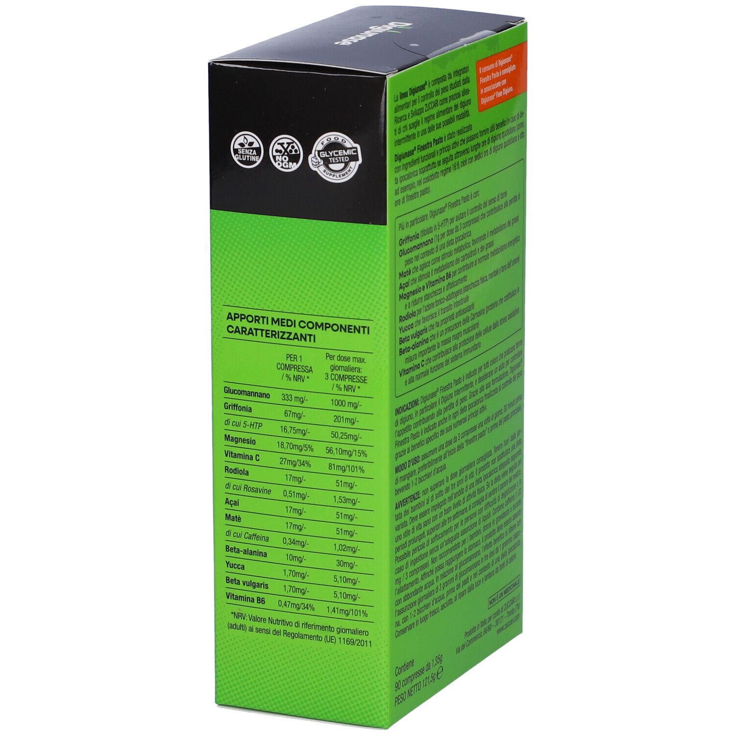 Zuccari Digiunase Finestra Pasto Compresse