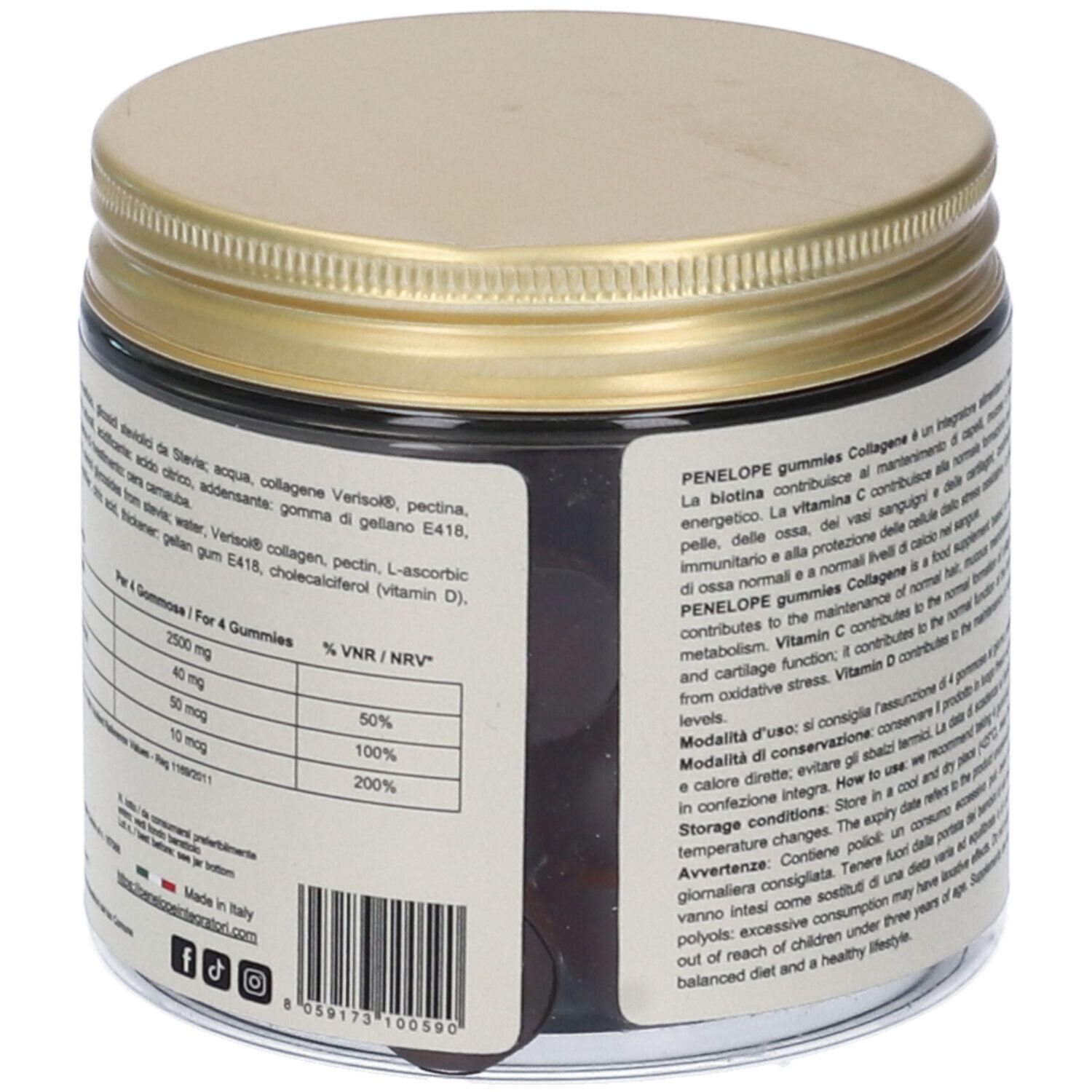 Deltha Pharma Penelope Gummies Collagene Caramelle