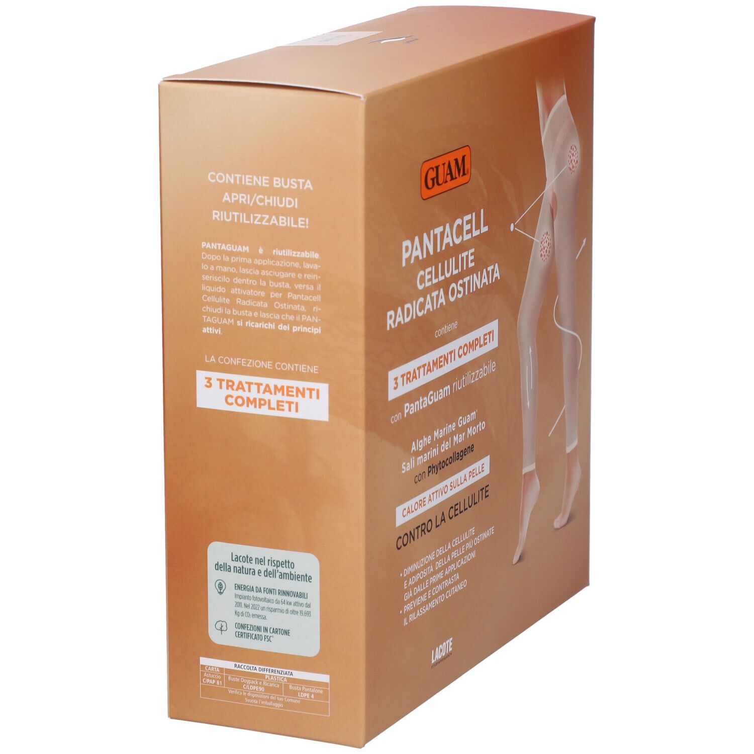 GUAM® Pantacell Cellul Radicata 3 Pezzi + Pantalone Saunetta