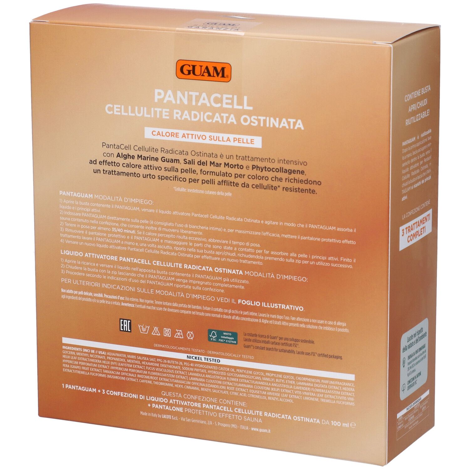 GUAM® Pantacell Cellul Radicata 3 Pezzi + Pantalone Saunetta
