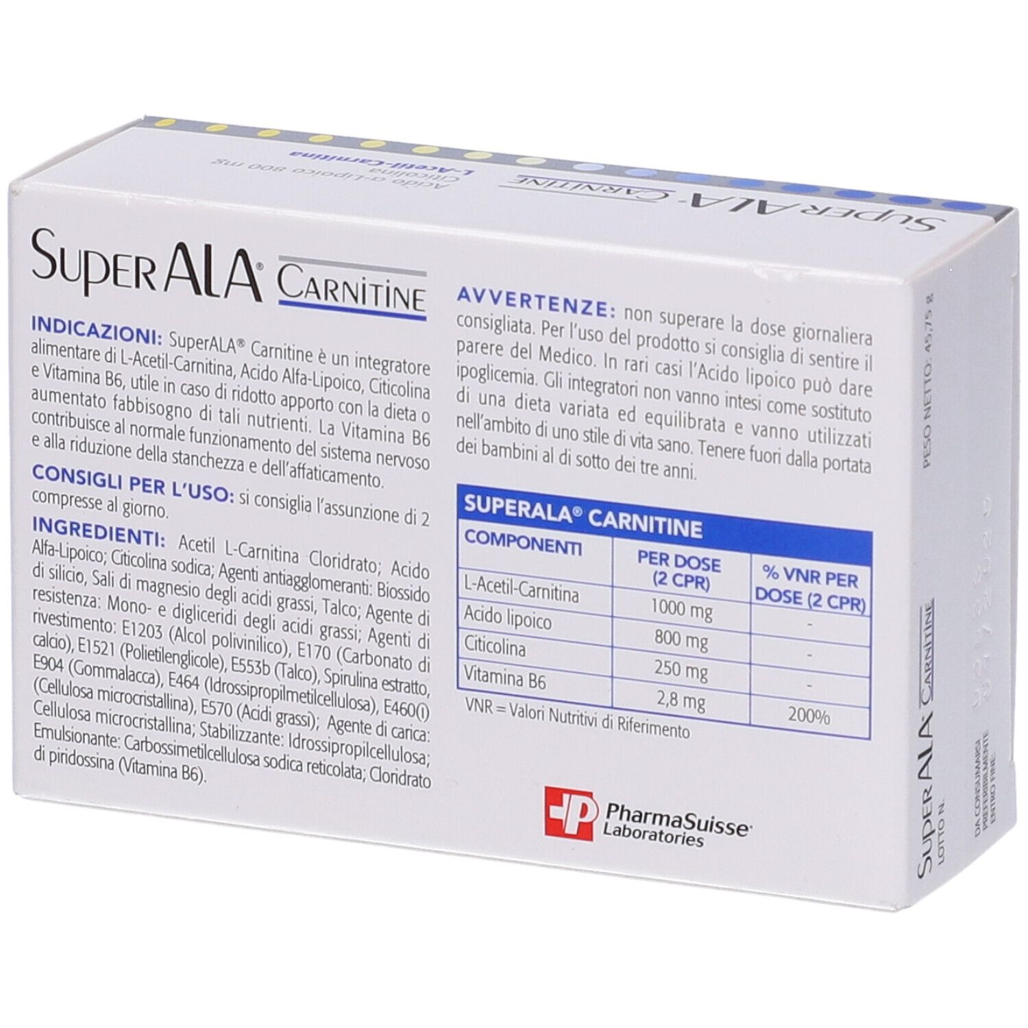 Superala Carnitine 30 Compresse