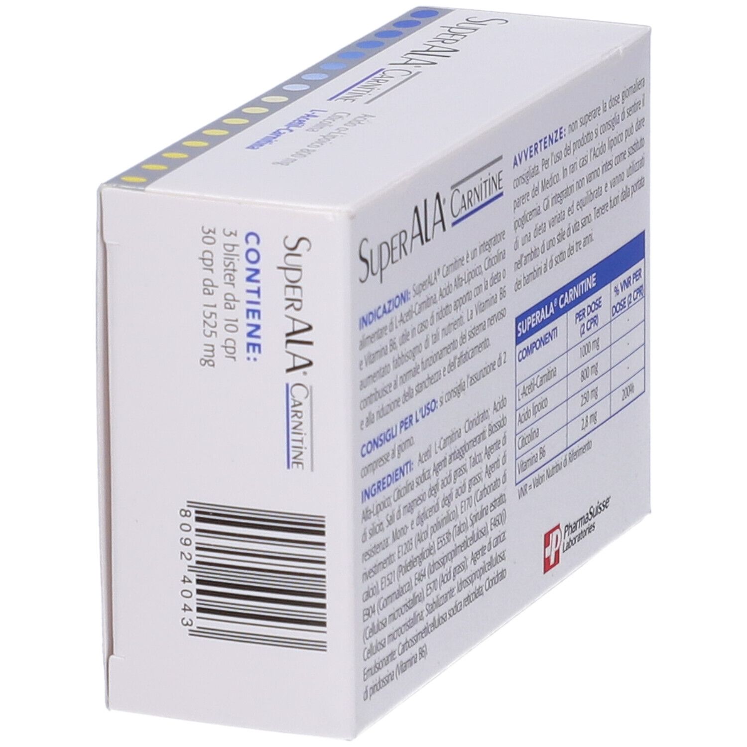 Superala Carnitine 30 Compresse