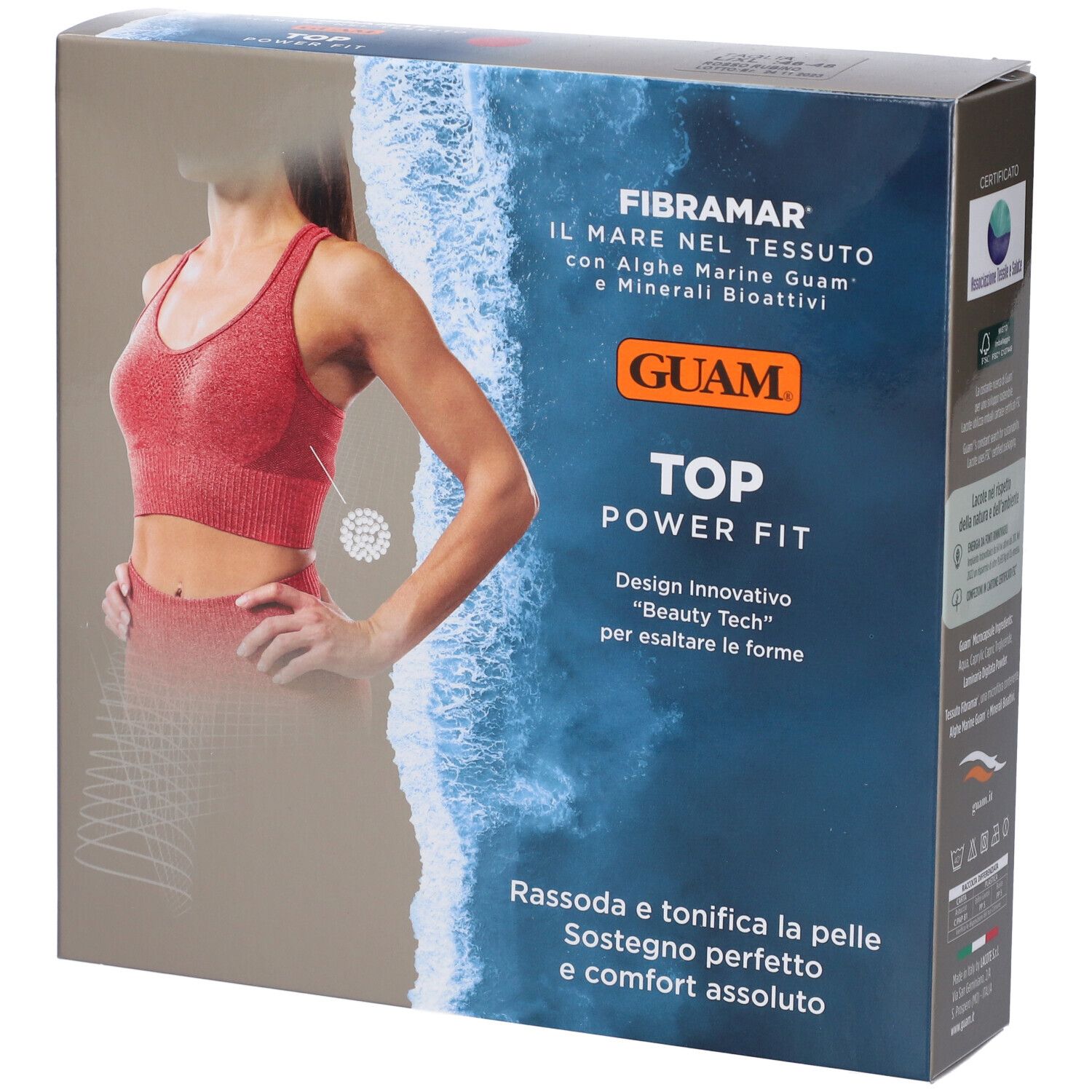 Guam Top Power Fit Rosso Rubino L/XL