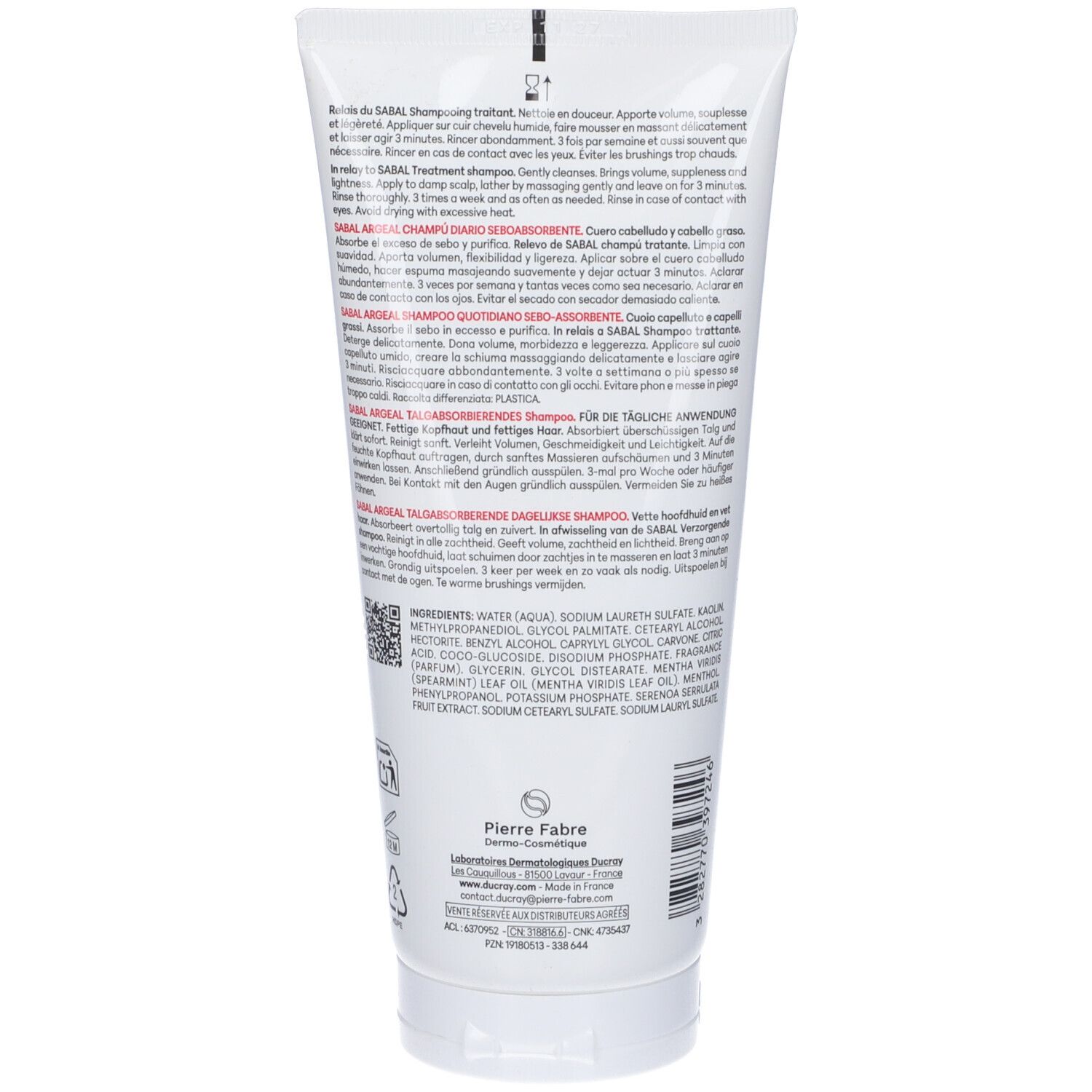 Ducray Sabal Argeal Shampoo Quotidiano