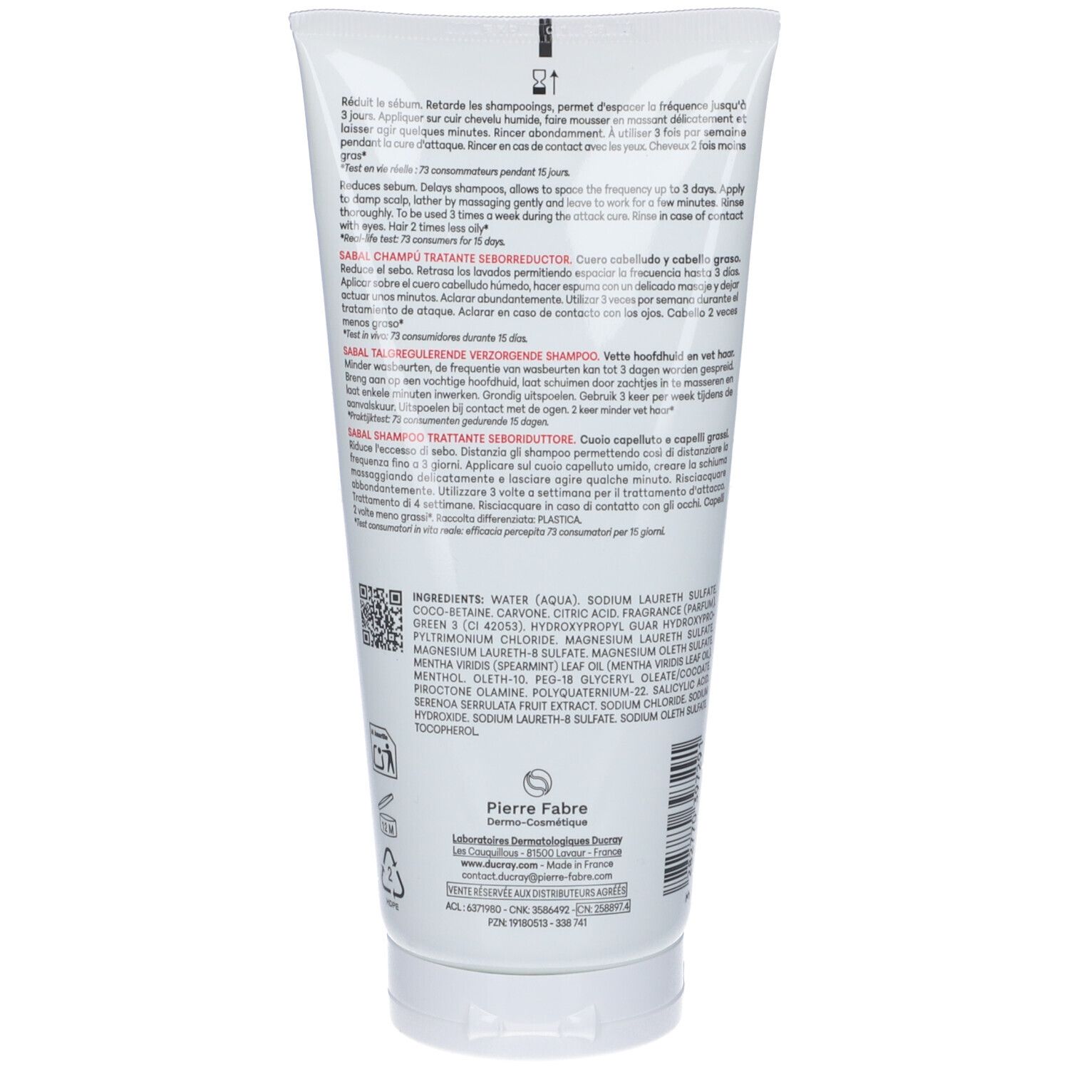 Ducray Sabal Shampoo Trattante Seboriduttore