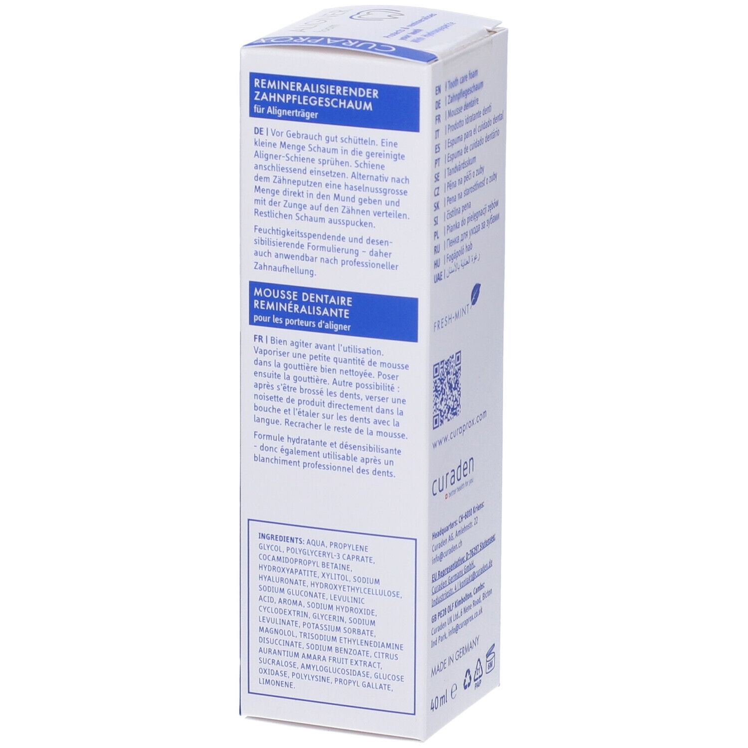 Curaprox Aligner Foam 40 Ml