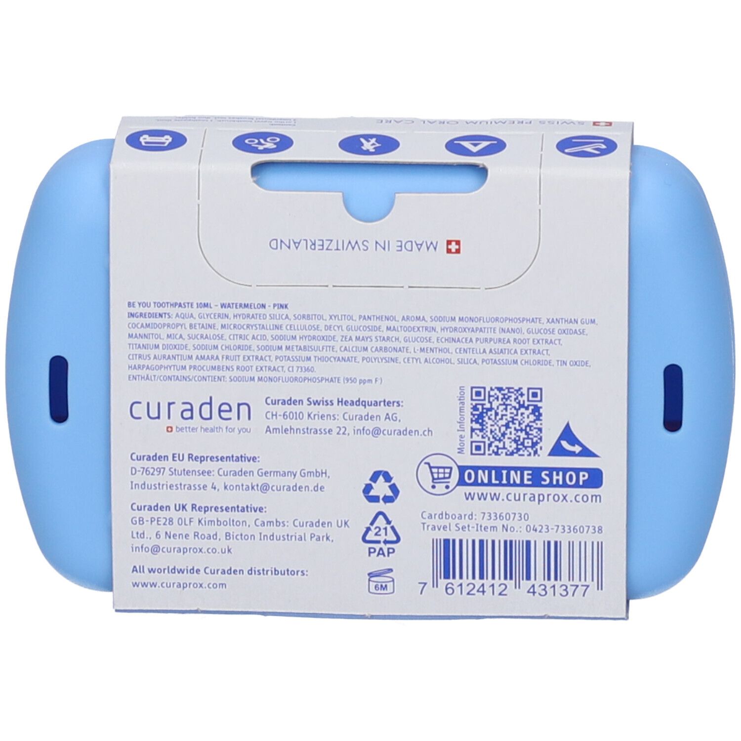 Curaprox Set da Viaggio Ortho Blu