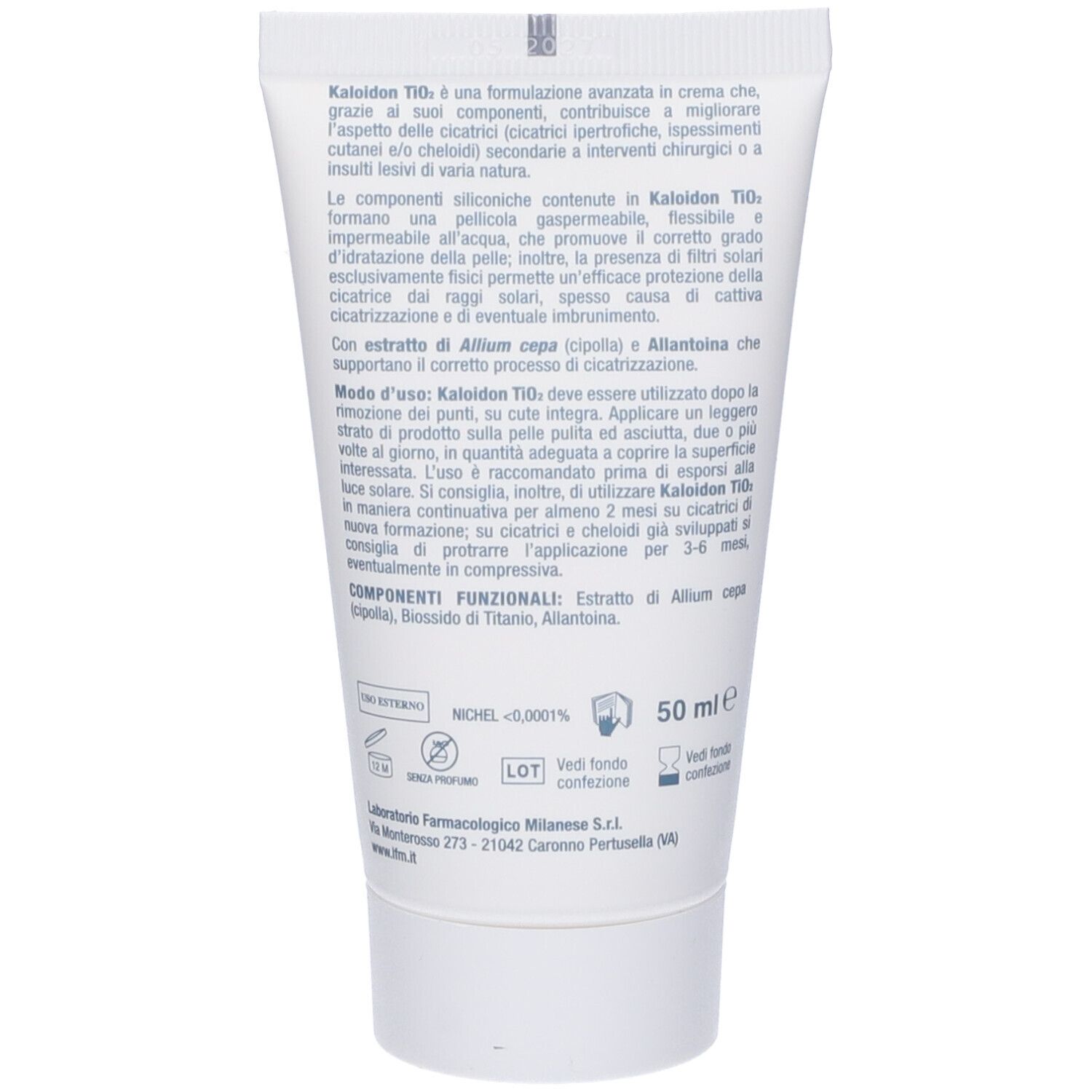 Kaloidon Tio2 Crema Cicatrici Spf50+ 50 Ml