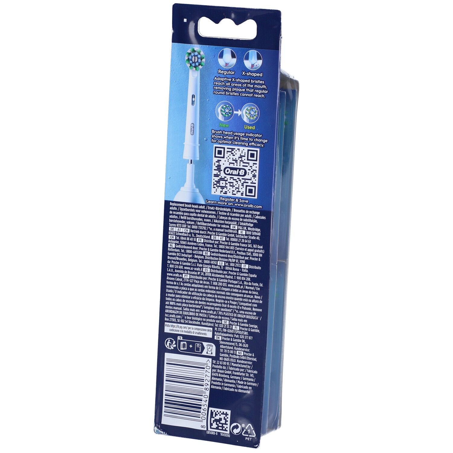 Oral-B Testine di Ricambio Pro Cross Action