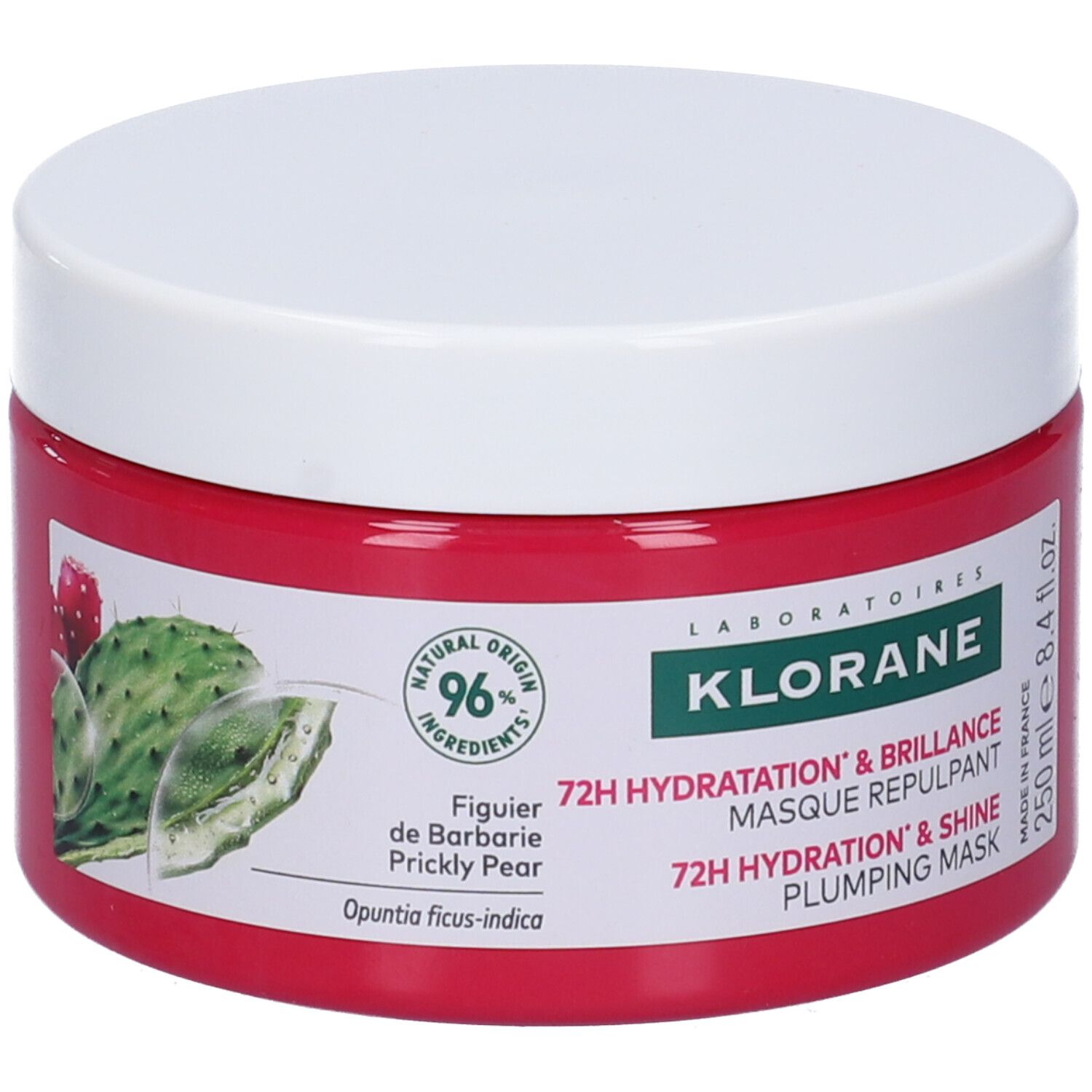 Klorane Maschera rimpolpante al Fico d’India 250ml - Capelli disidratati, idratazione