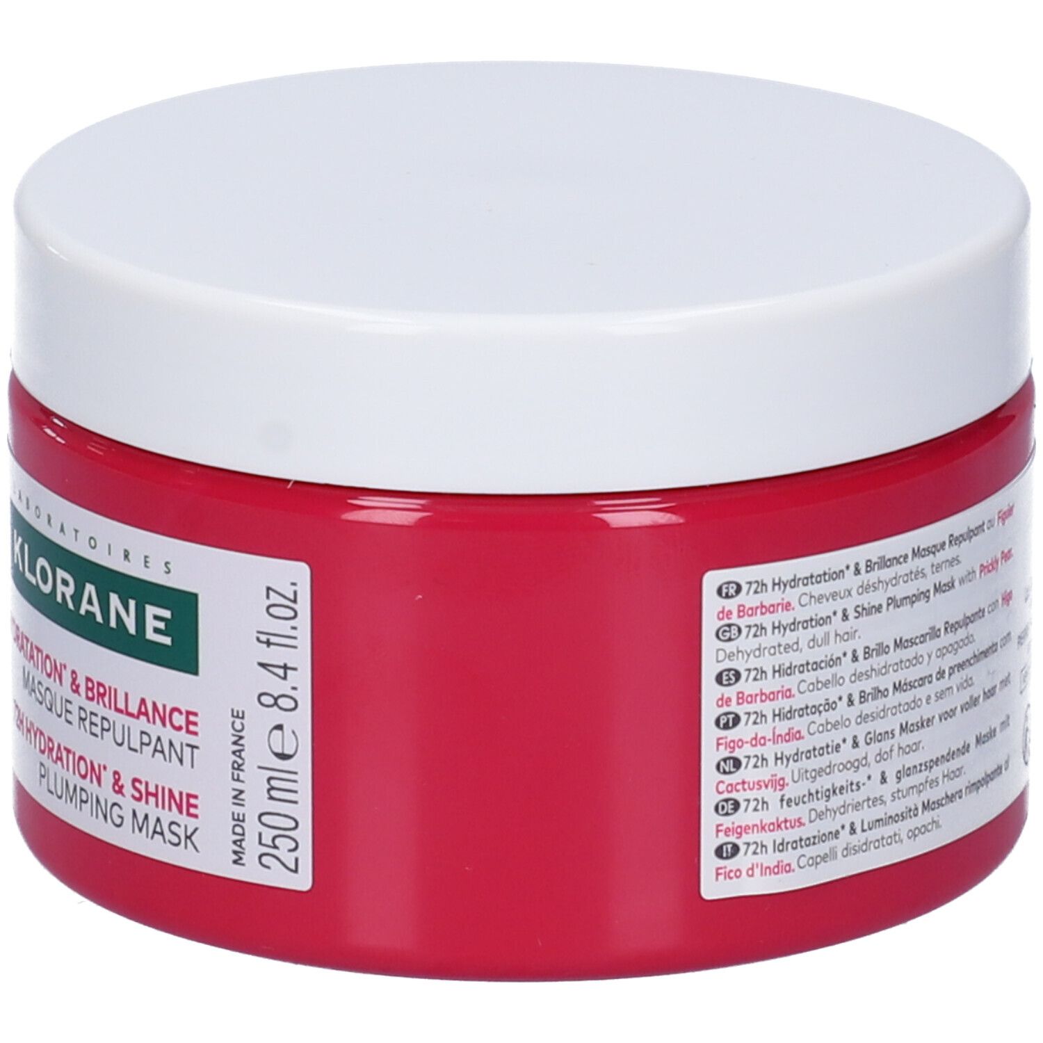 Klorane Maschera rimpolpante al Fico d’India 250ml - Capelli disidratati, idratazione