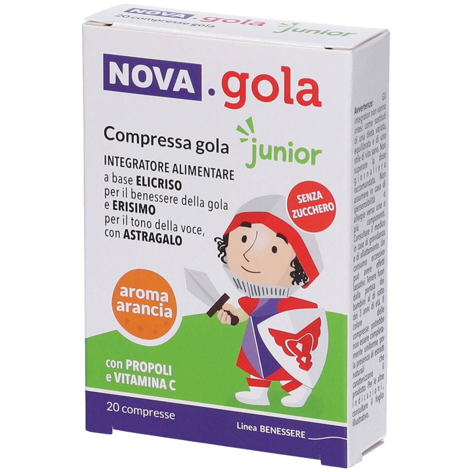 NOVA.GOLA Junior arancia compresse